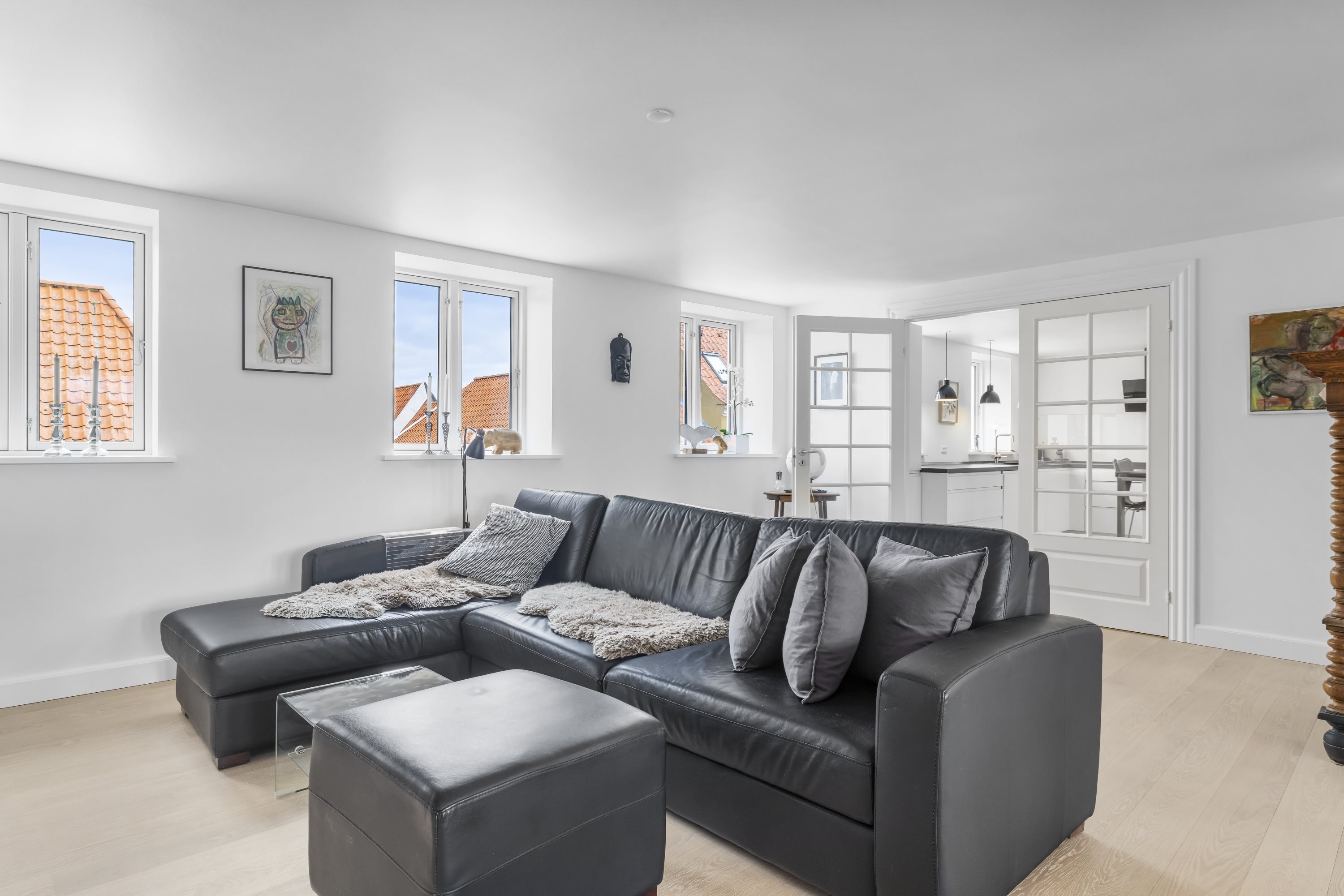 Fremhævet stue billede i fuldskærmstilstand. Billede af Østergade 26B, 5600 Faaborg