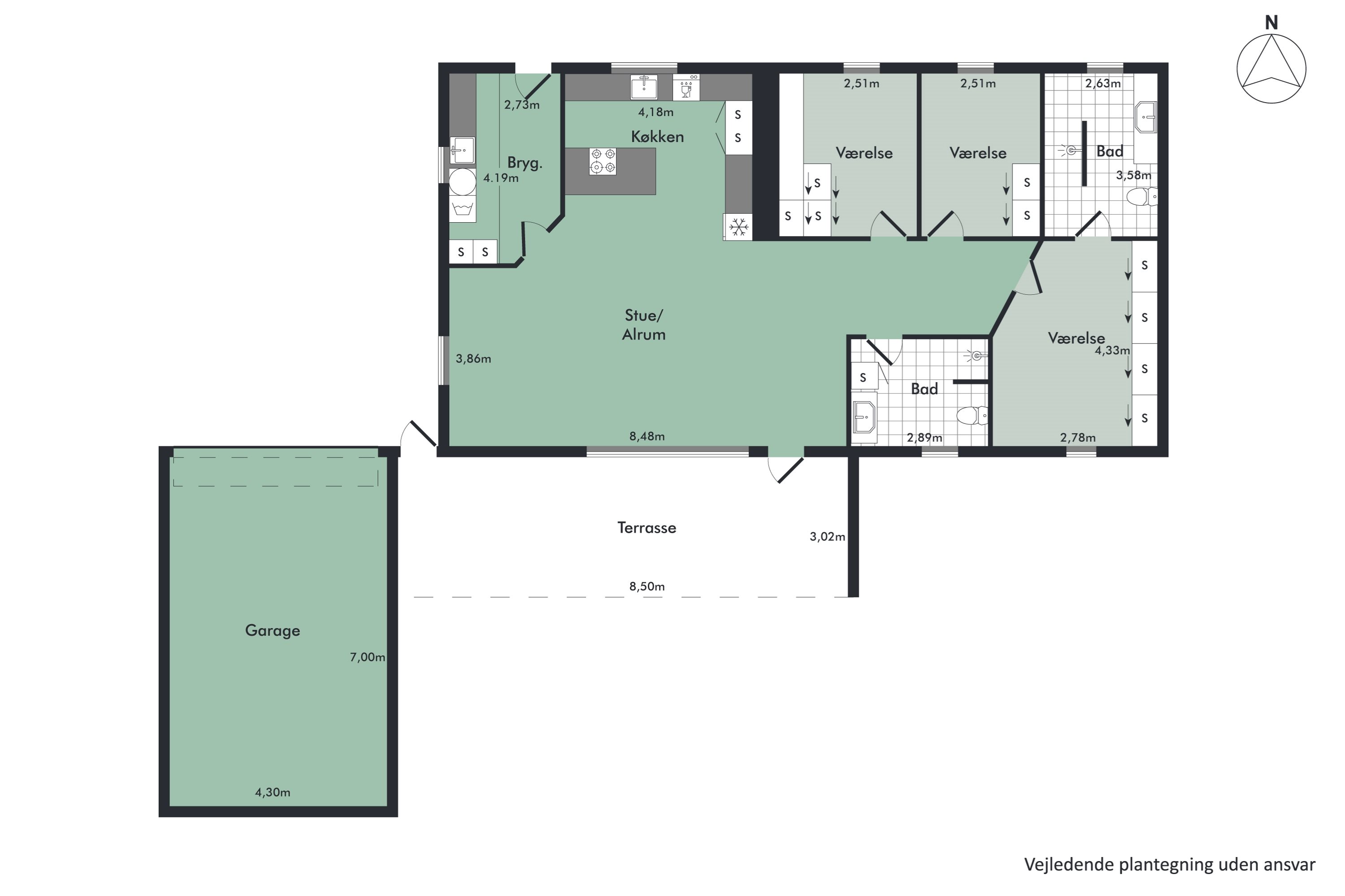 Plantegninger billede af Farvervænget 73, 9500 Hobro