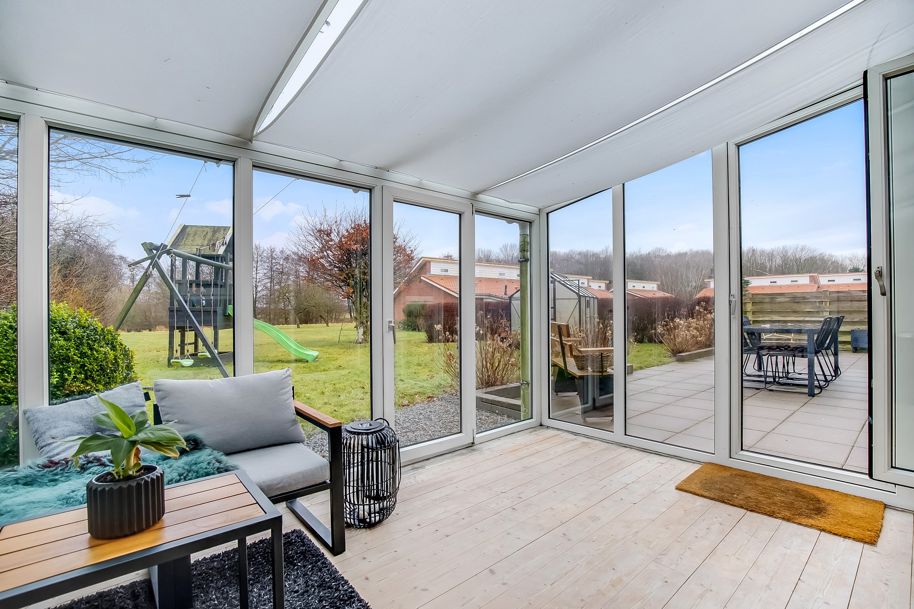 Fremhævet udestue billede i fuldskærmstilstand. Billede af Østerbæk 2, Hjarup, 6580 Vamdrup