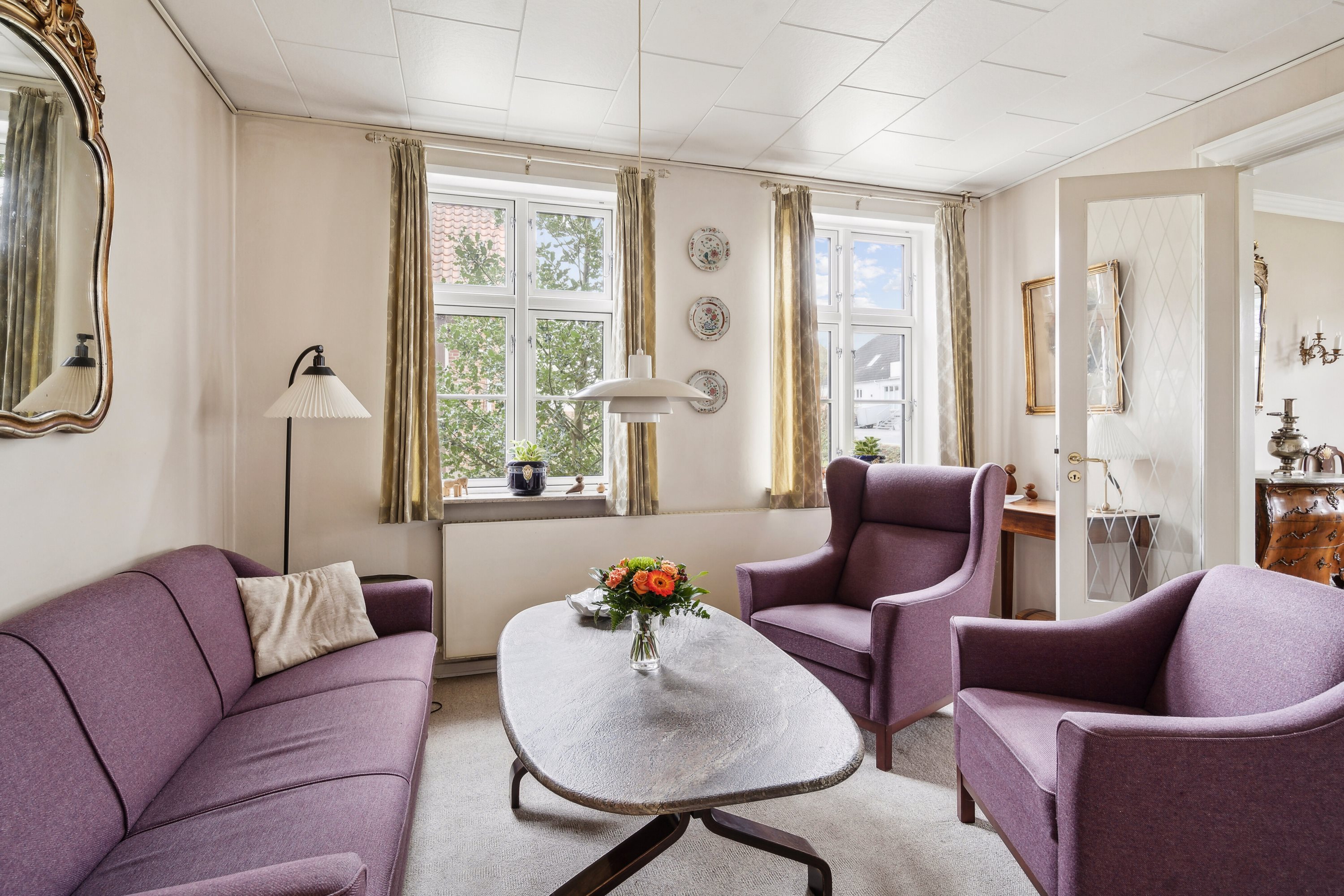 Fremhævet stue billede i fuldskærmstilstand. Billede af Odensevej 14, Verninge, 5690 Tommerup