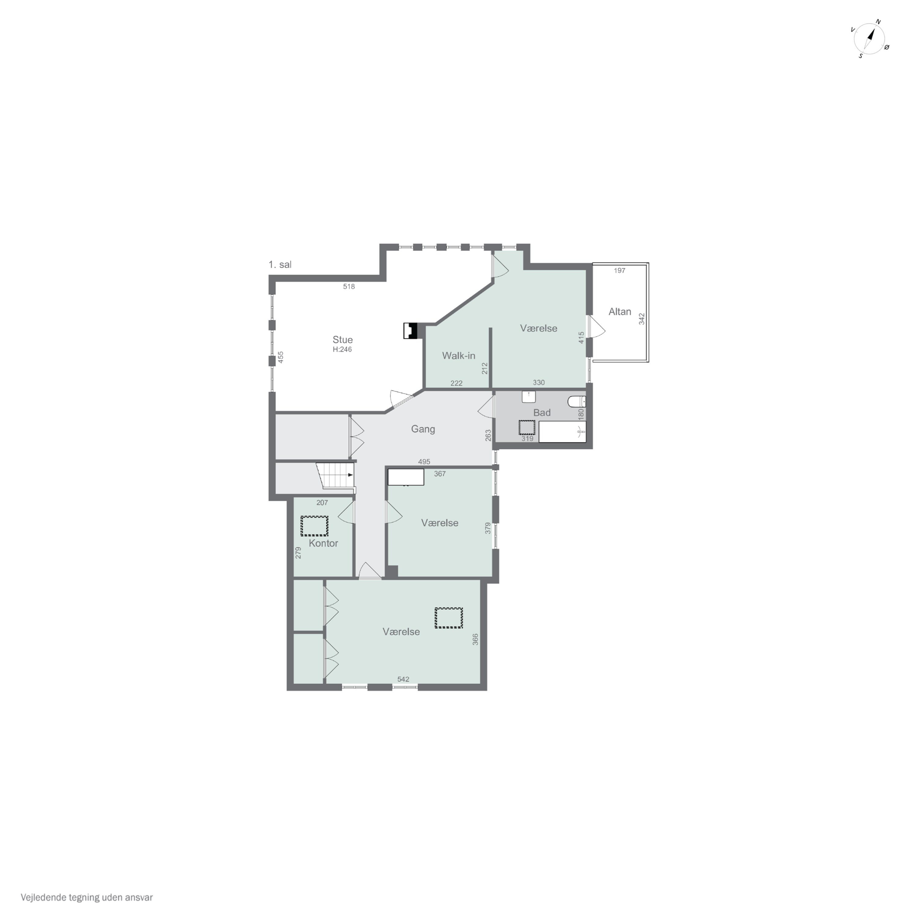 Plantegninger billede af Odensevej 14, Verninge, 5690 Tommerup