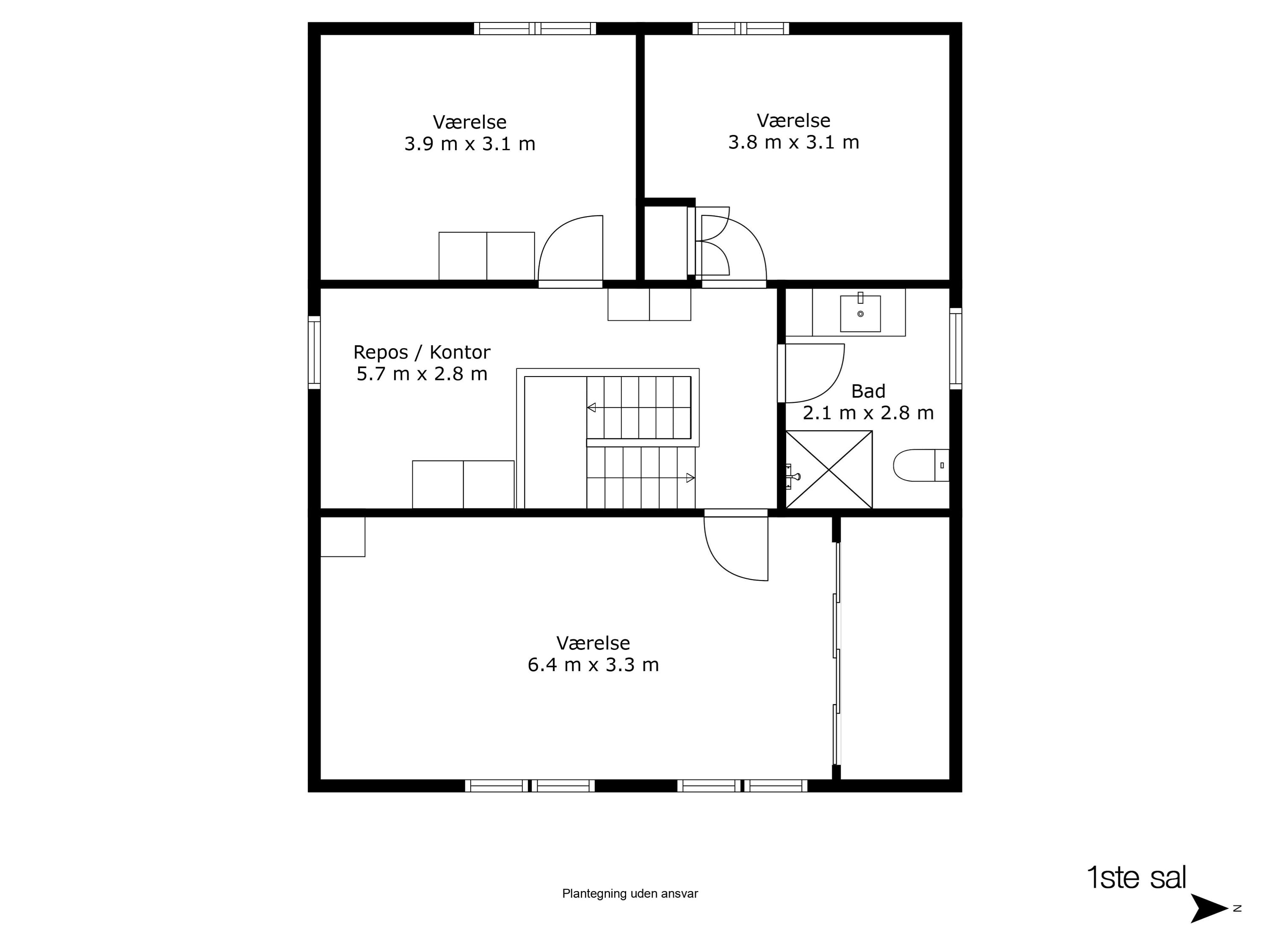 Plantegninger billede af Dauretoften 2, Svanninge, 5600 Faaborg