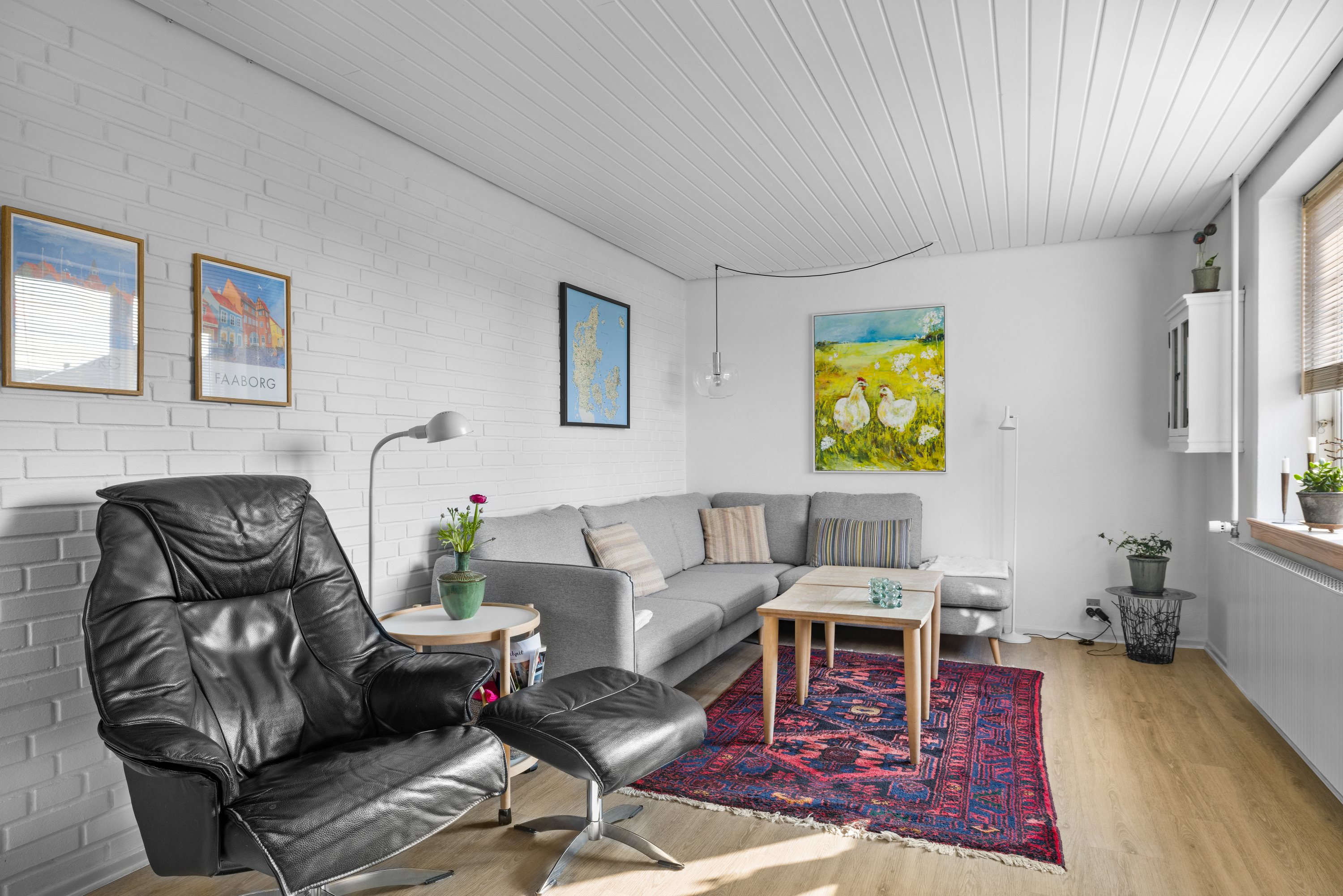 Fremhævet stue billede i fuldskærmstilstand. Billede af Dauretoften 2, Svanninge, 5600 Faaborg