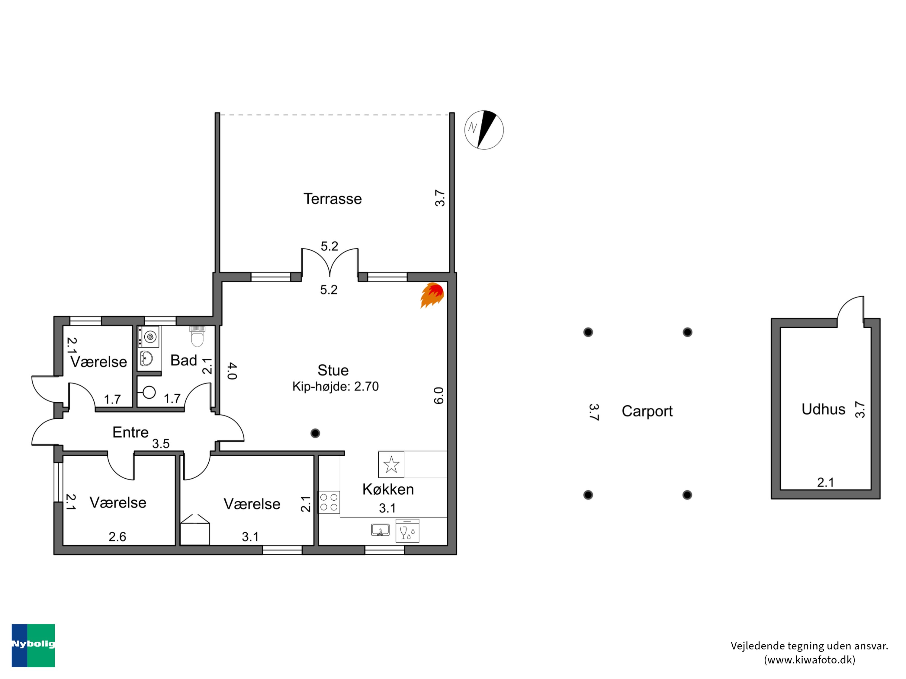 Plantegninger billede af Askø Strandvig 84, 4942 Askø