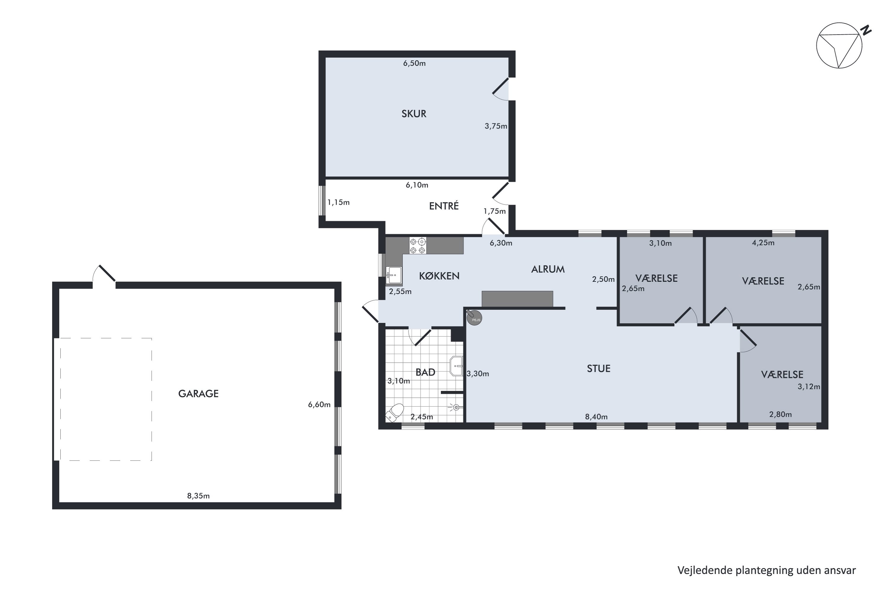Plantegninger billede af Ærteholmsvej 50, Gjerlev, 8983 Gjerlev J