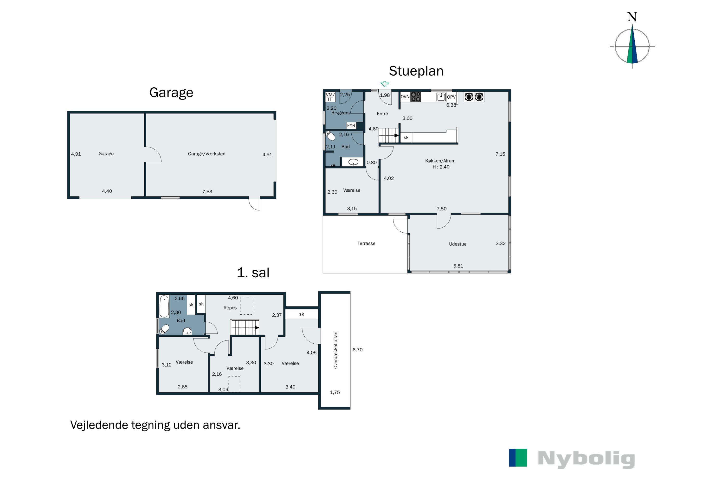 Plantegninger billede af Ribe-Vejle Landevej 67A, 6622 Bække