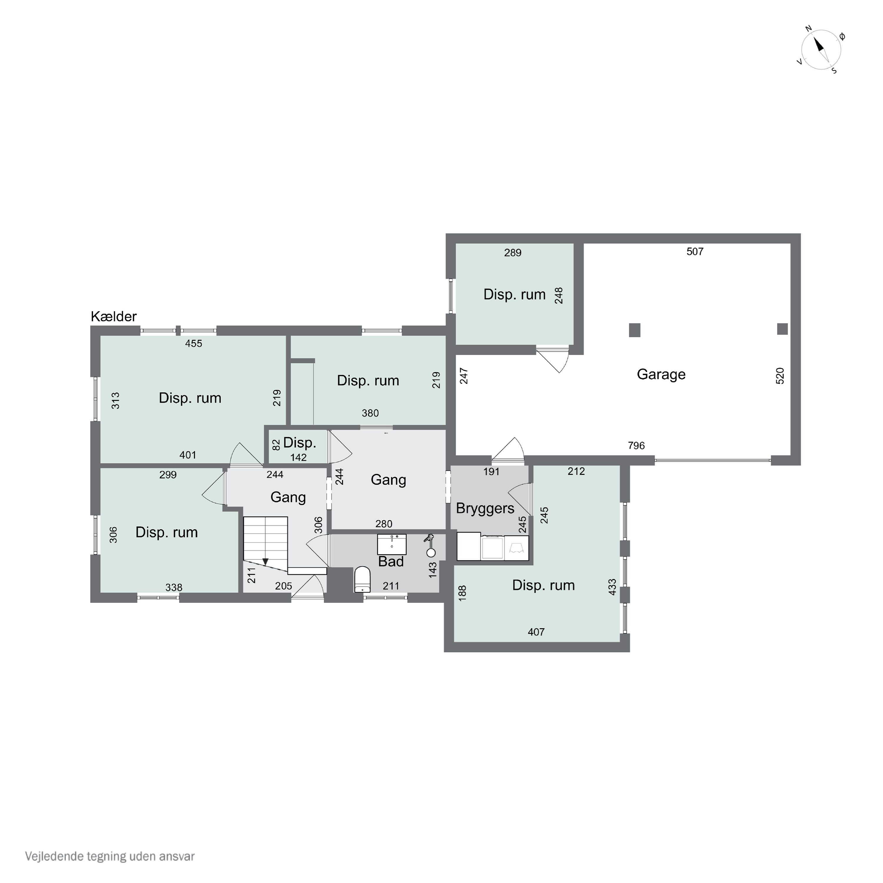 Plantegninger billede af Engtoften 1A, Tilsted, 7700 Thisted