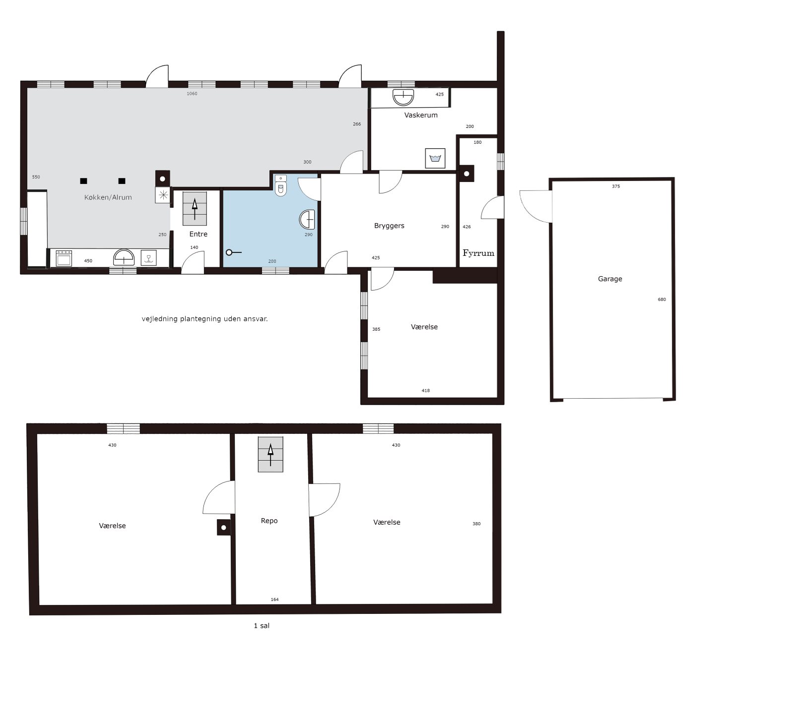 Plantegninger billede af Sømarksvej 19, Kærum, 5610 Assens