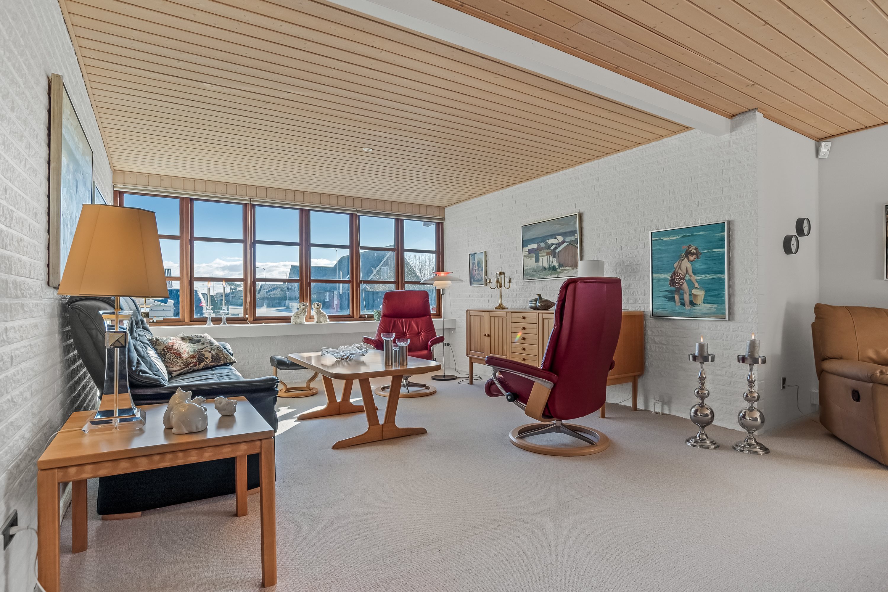 Fremhævet stue billede i fuldskærmstilstand. Billede af Jegindøvej 18, 7680 Thyborøn