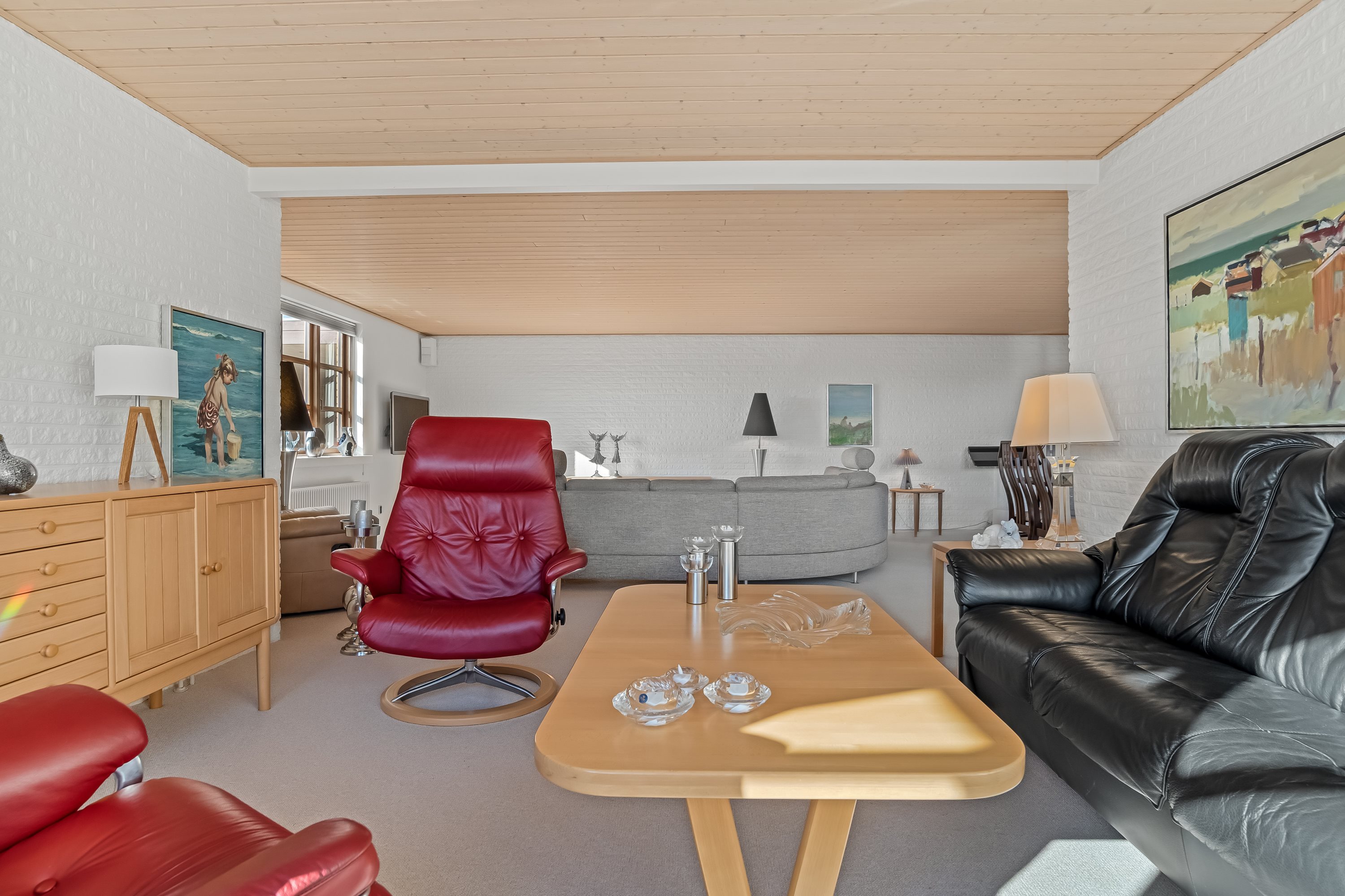 Fremhævet stue billede i fuldskærmstilstand. Billede af Jegindøvej 18, 7680 Thyborøn