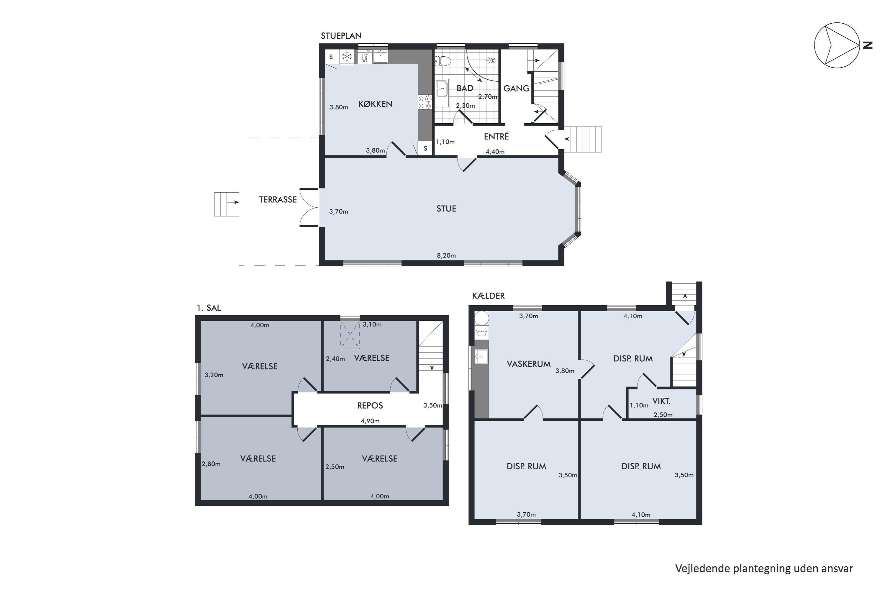 Plantegninger billede af Solsortevej 12, 8860 Ulstrup