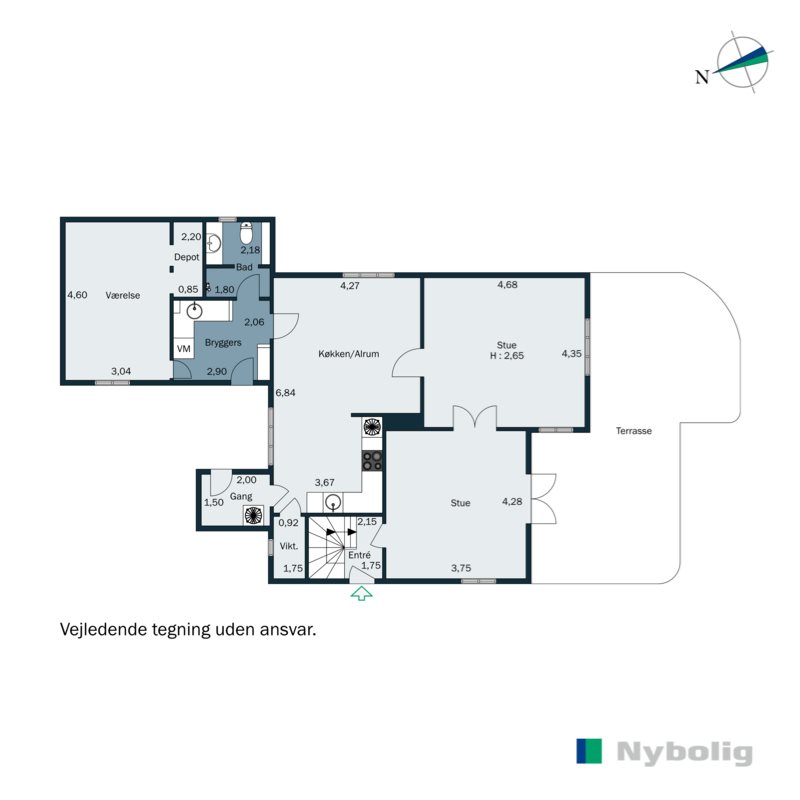 Plantegninger billede af Plantagevej 1, 6600 Vejen