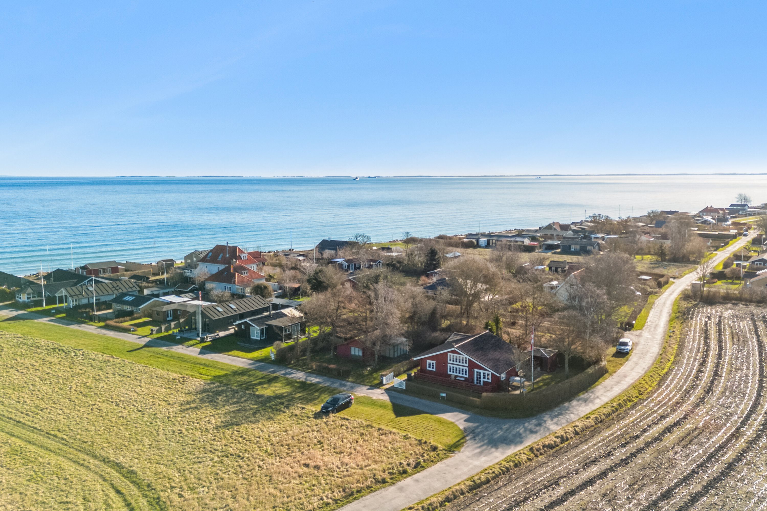 Miniaturebillede 1: luftfoto. Billede af Præstegyden 1, Kristiansminde, 5450 Otterup