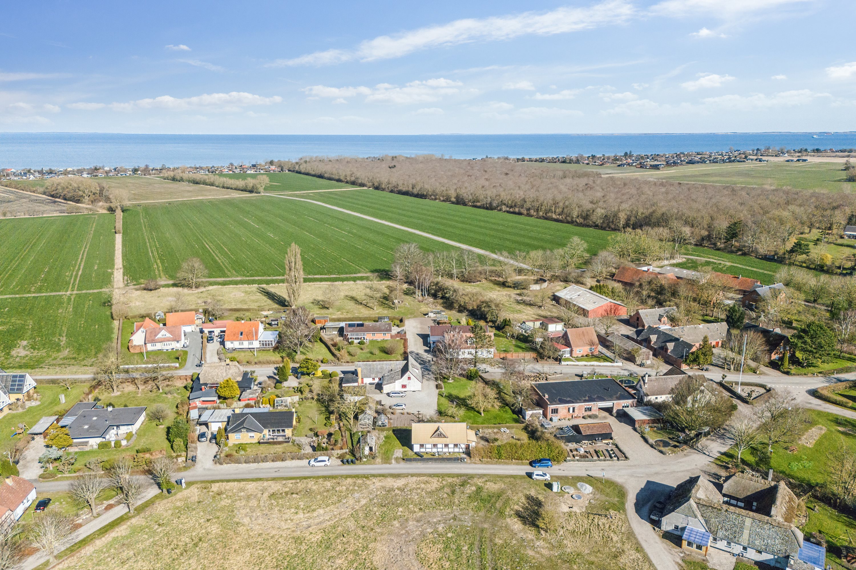 Fremhævet luftfoto billede i fuldskærmstilstand. Billede af Grønnegade 3, Tørresø, 5450 Otterup