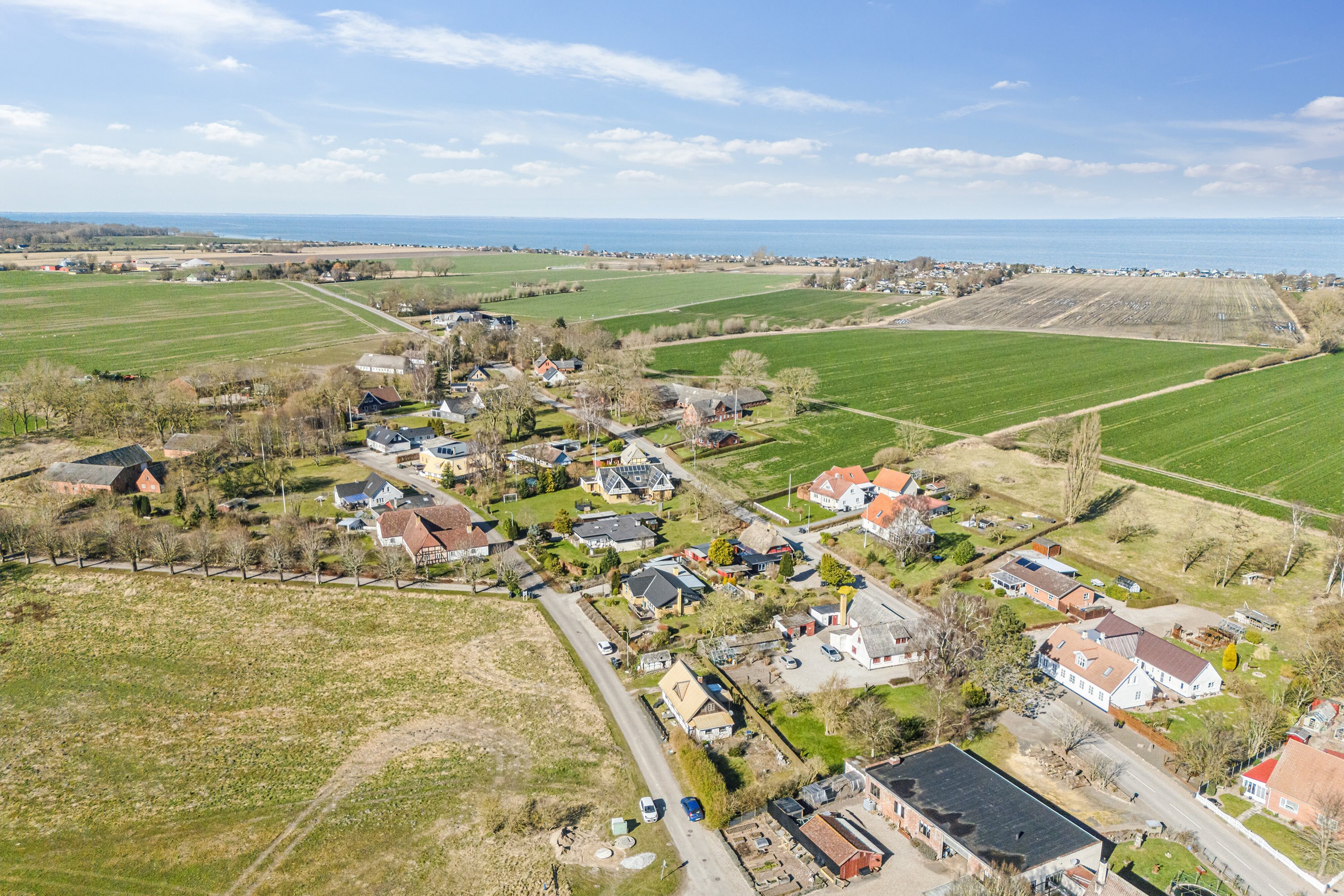 Fremhævet luftfoto billede i fuldskærmstilstand. Billede af Grønnegade 3, Tørresø, 5450 Otterup