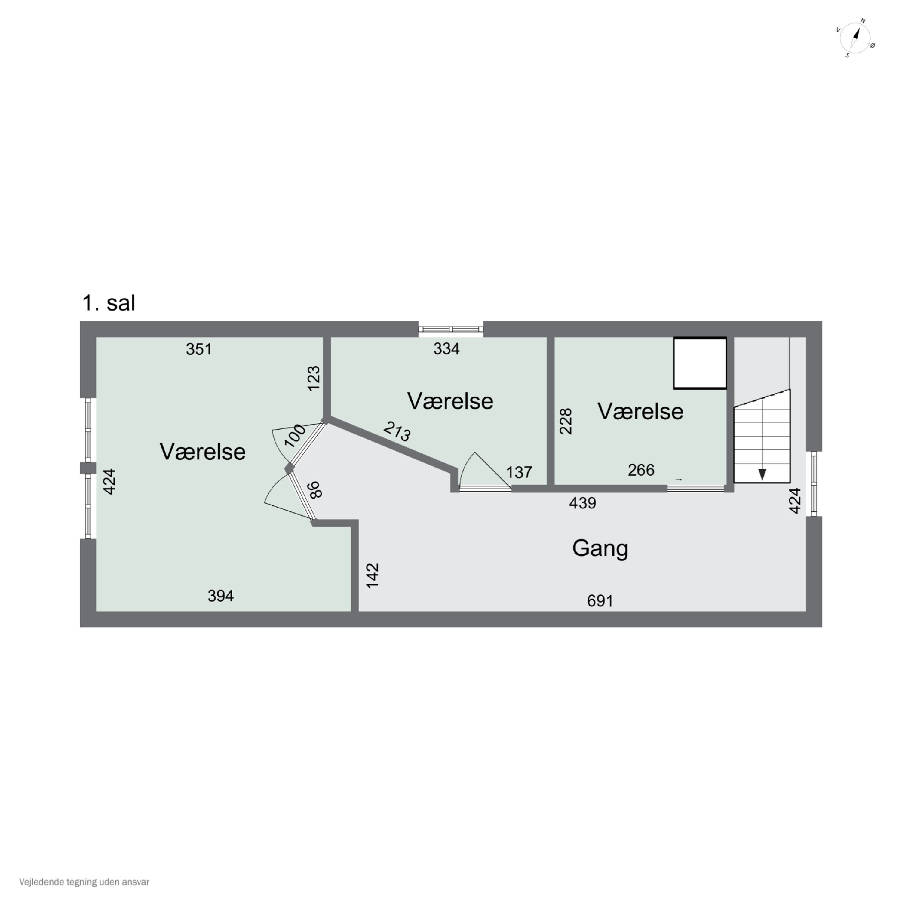 Plantegninger billede af Grønnegade 3, Tørresø, 5450 Otterup