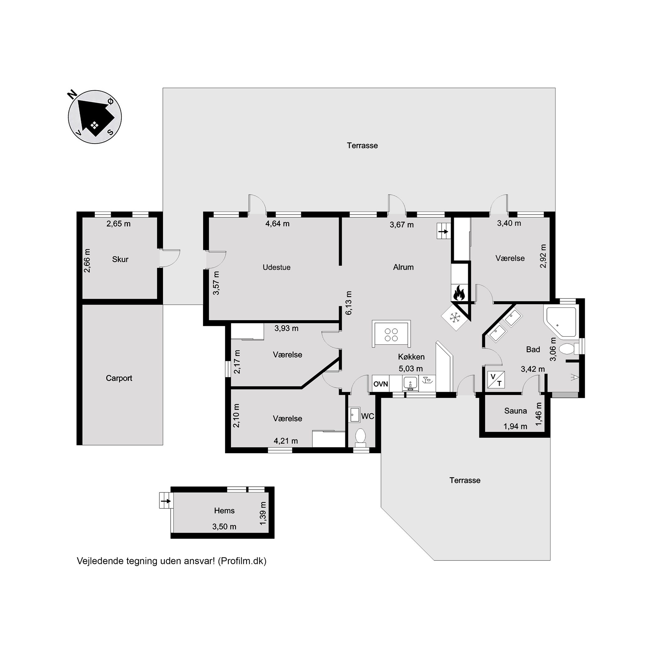 Plantegninger billede af Rugmarken 30, Grønninghoved, 6093 Sjølund