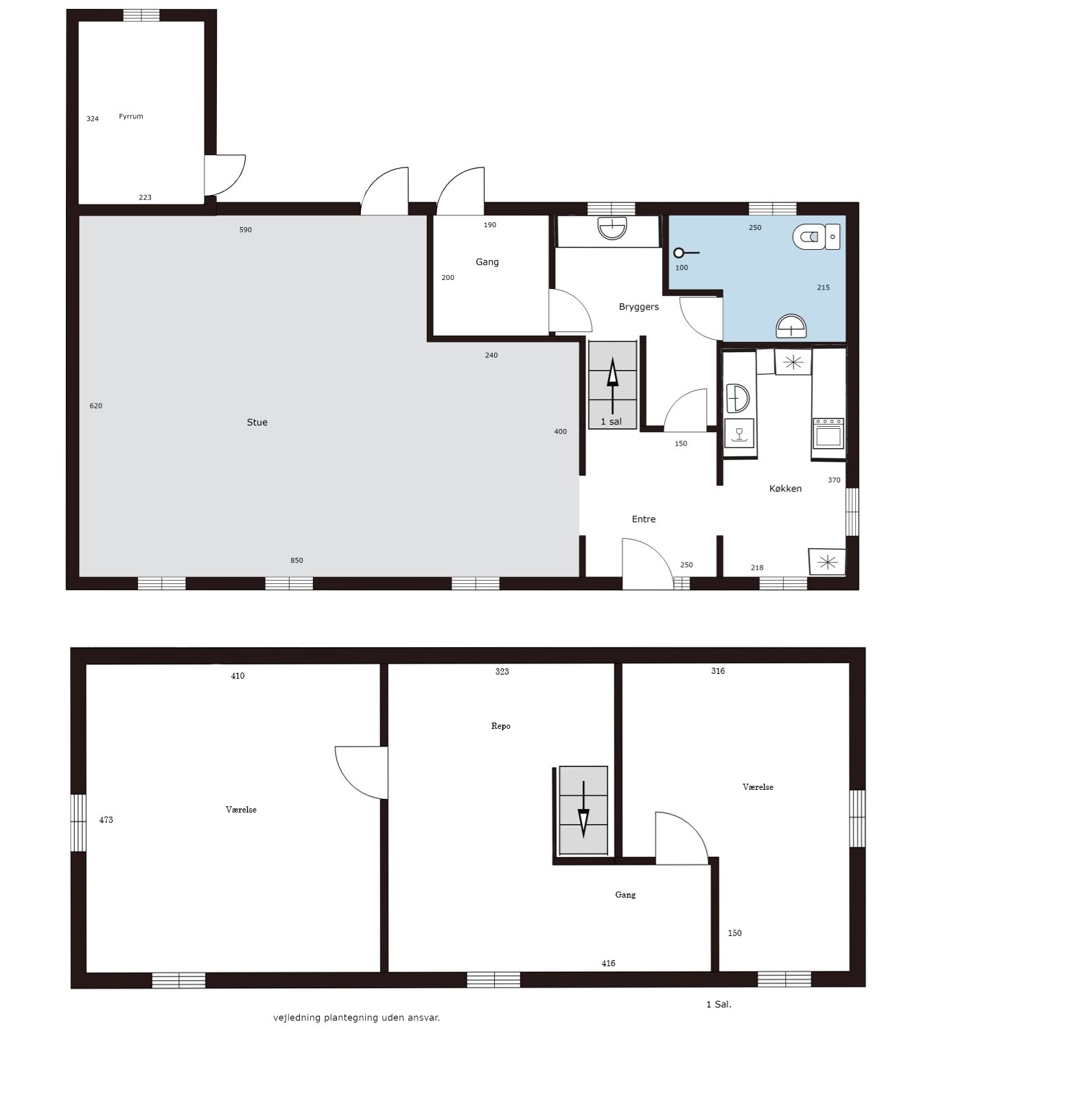 Plantegninger billede af Bodebjergvej 34, Køng, 5620 Glamsbjerg