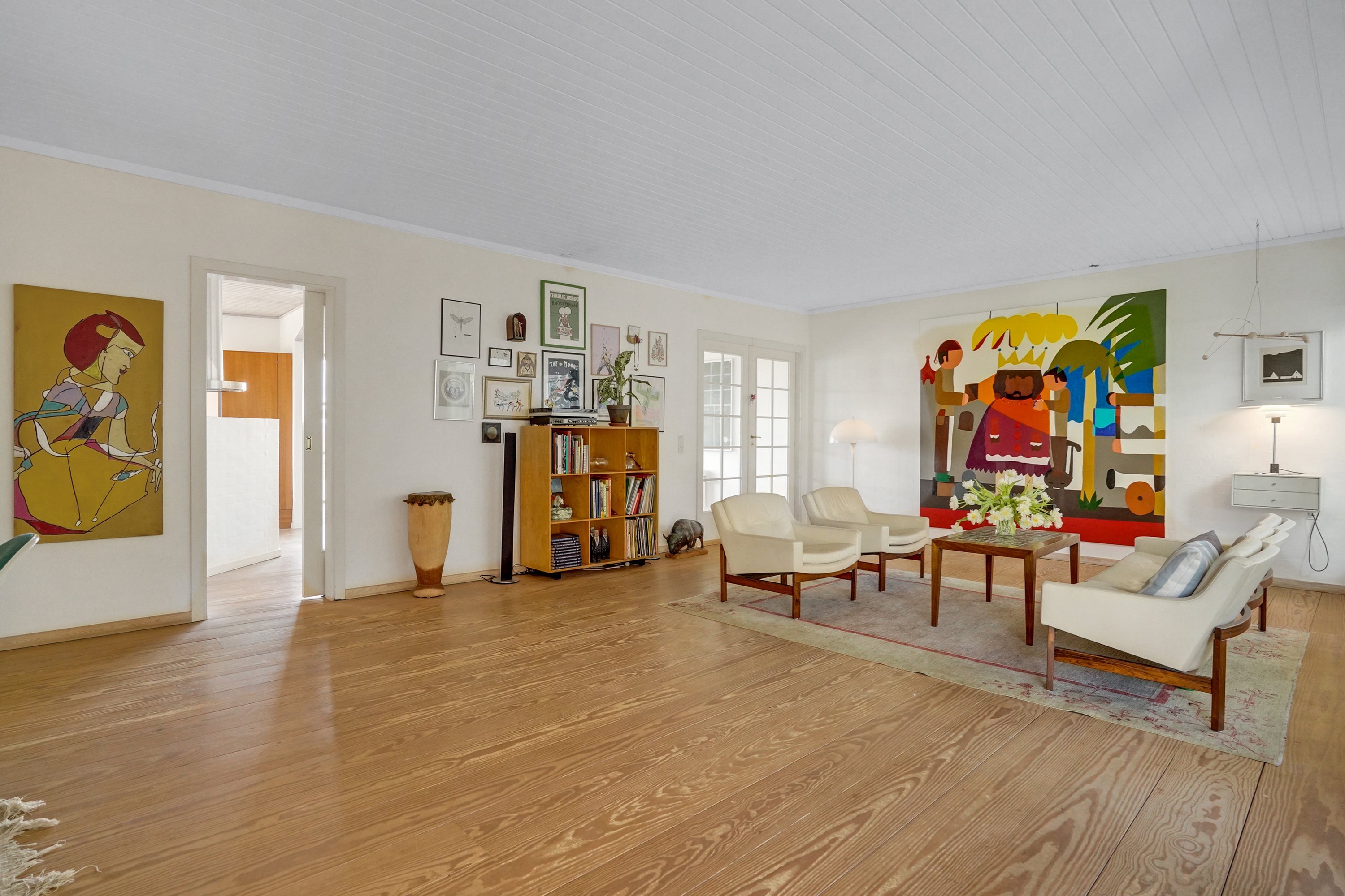 Fremhævet stue billede i fuldskærmstilstand. Billede af Vangen 14A, Tved, 6000 Kolding