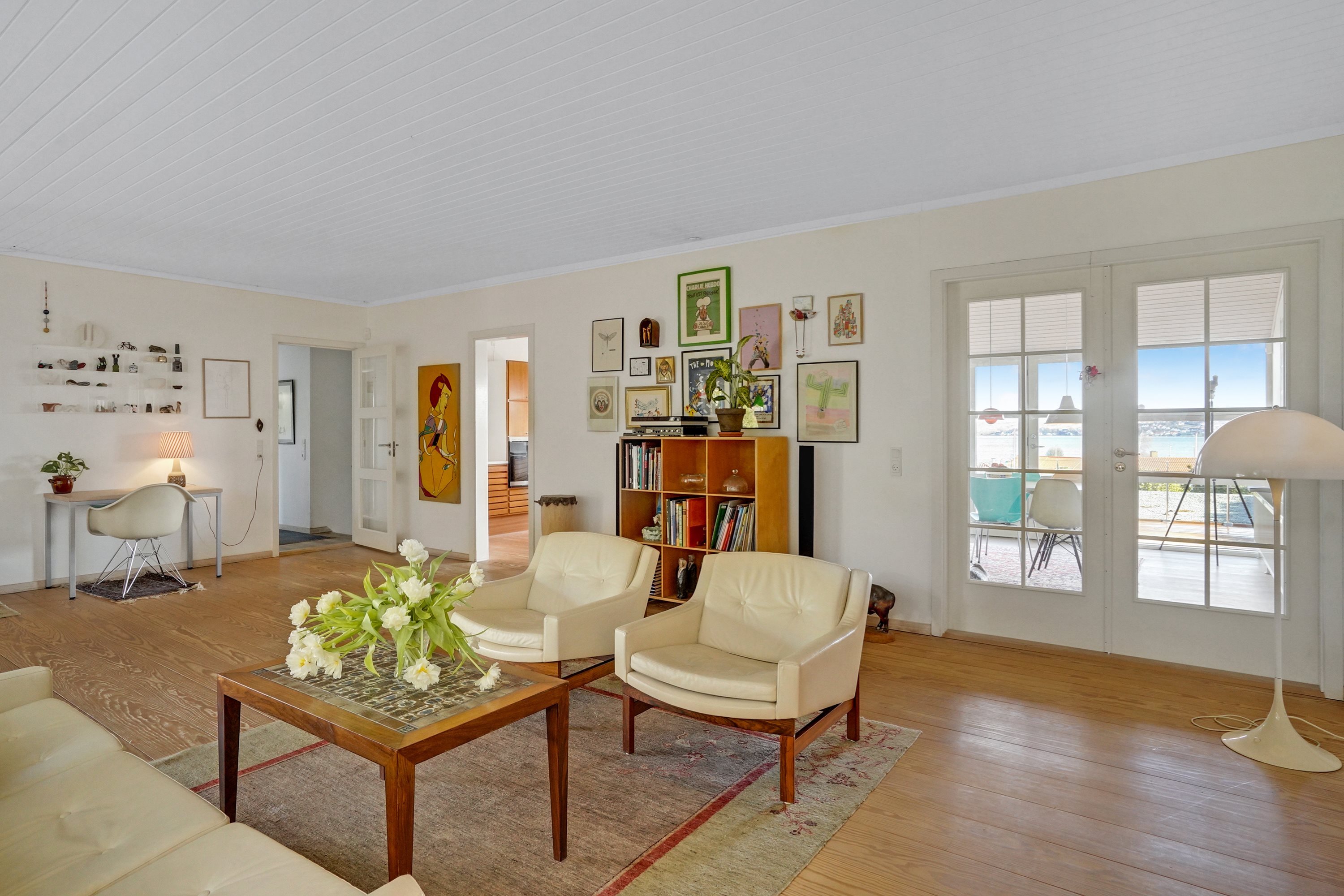 Fremhævet stue billede i fuldskærmstilstand. Billede af Vangen 14A, Tved, 6000 Kolding