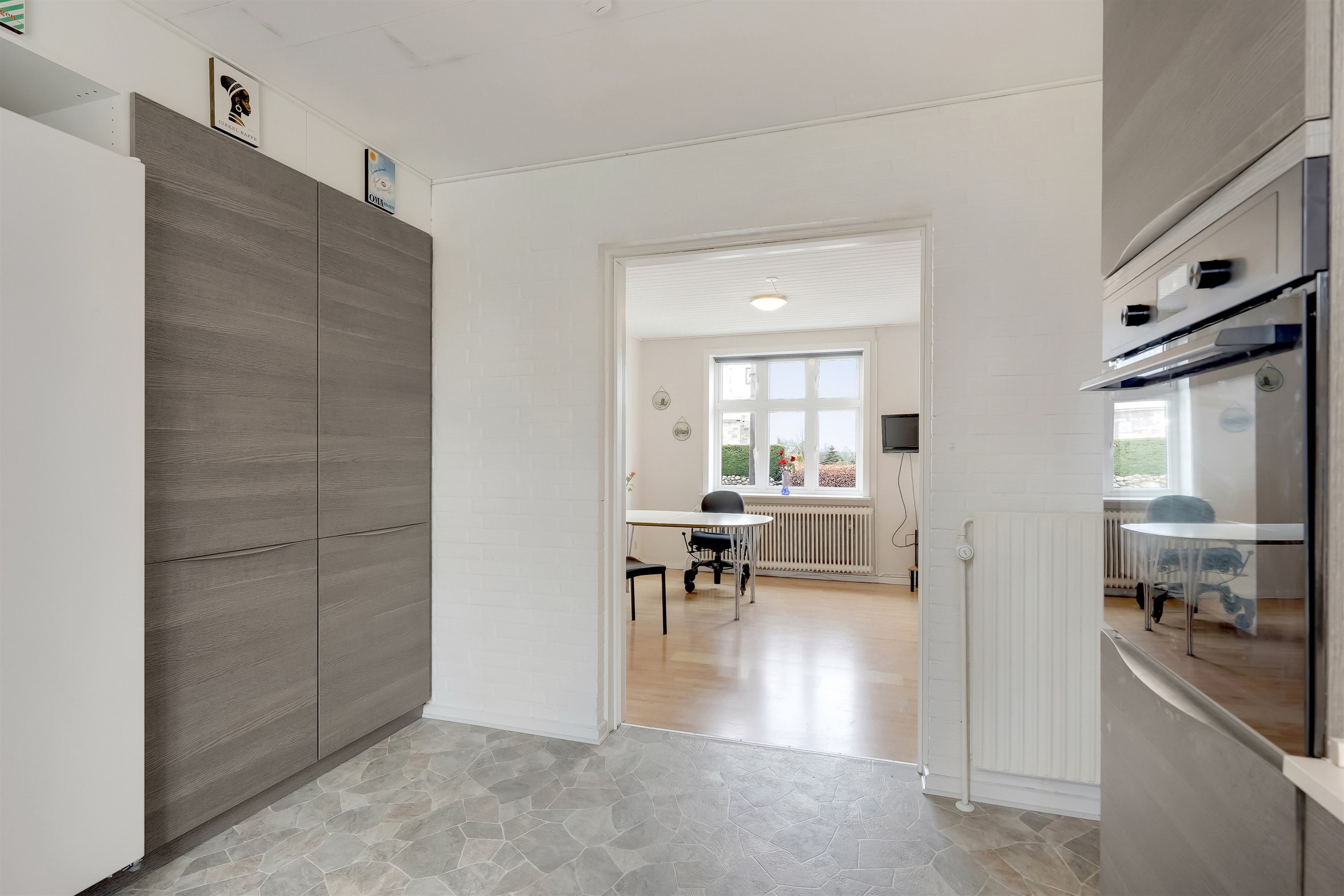 Fremhævet køkken stueplan billede i fuldskærmstilstand. Billede af Hornelund 3, Horne, 6800 Varde