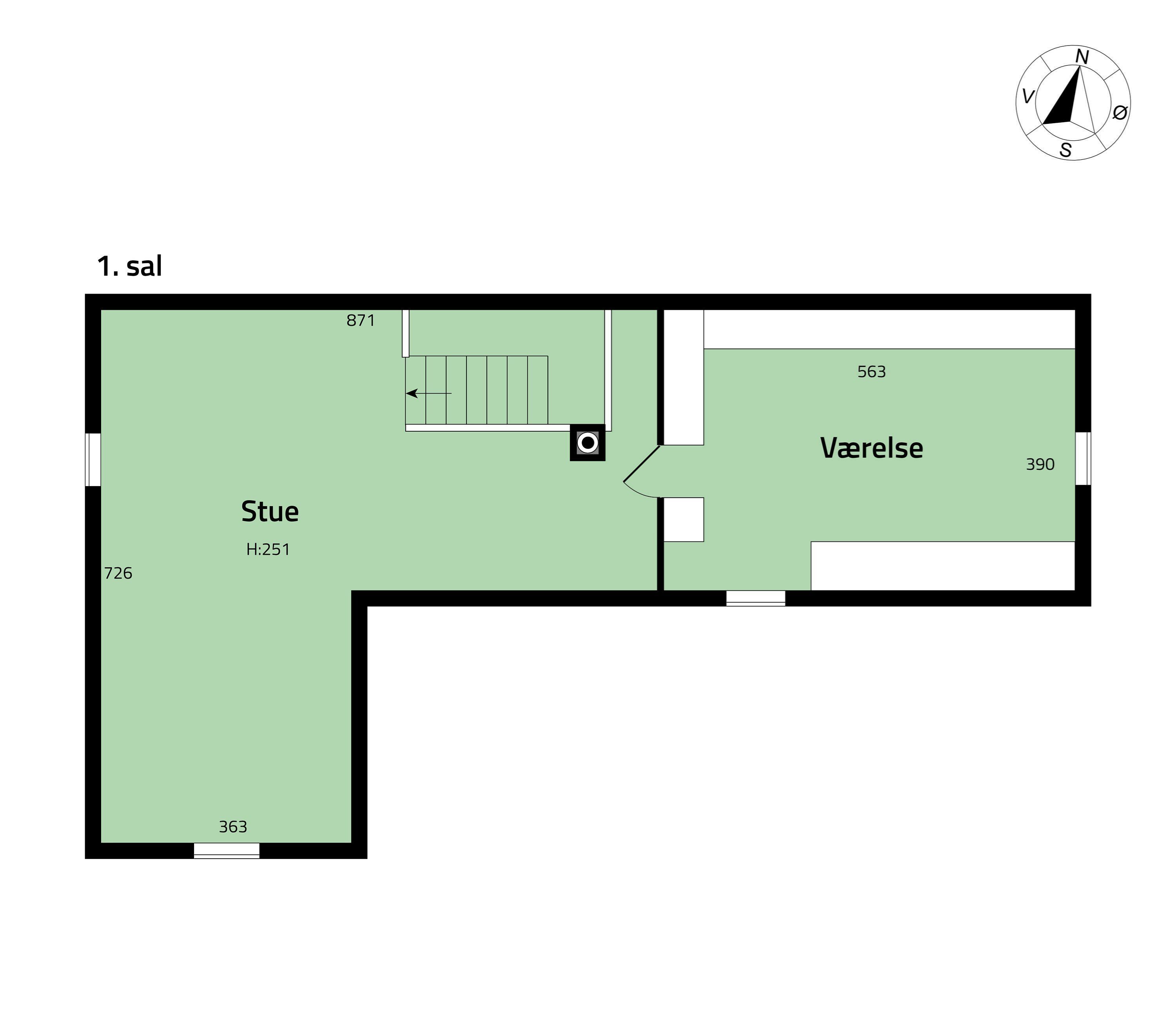 Plantegninger billede af Assensvej 334, Frankfri, 5690 Tommerup