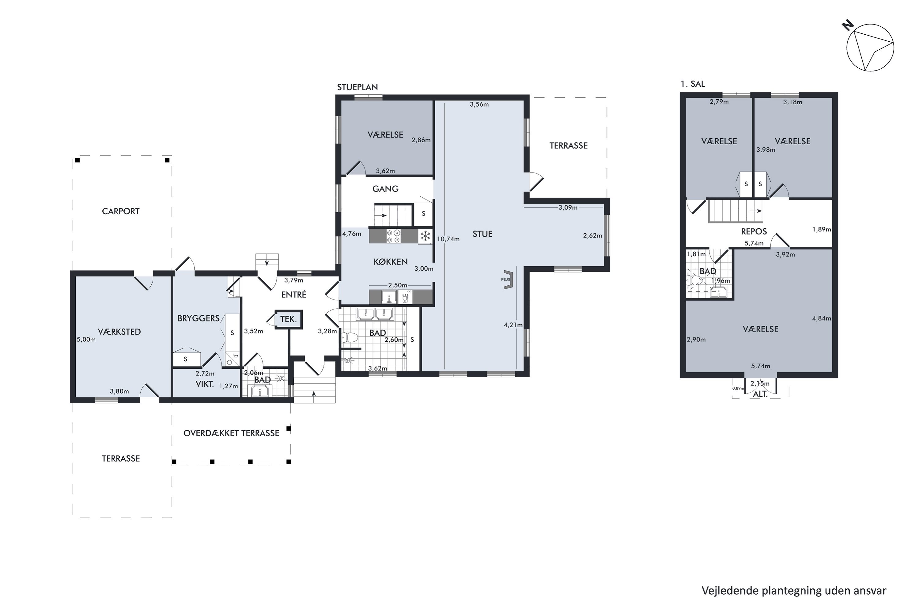 Plantegninger billede af Lykkevej 40, Hundslev, 6440 Augustenborg