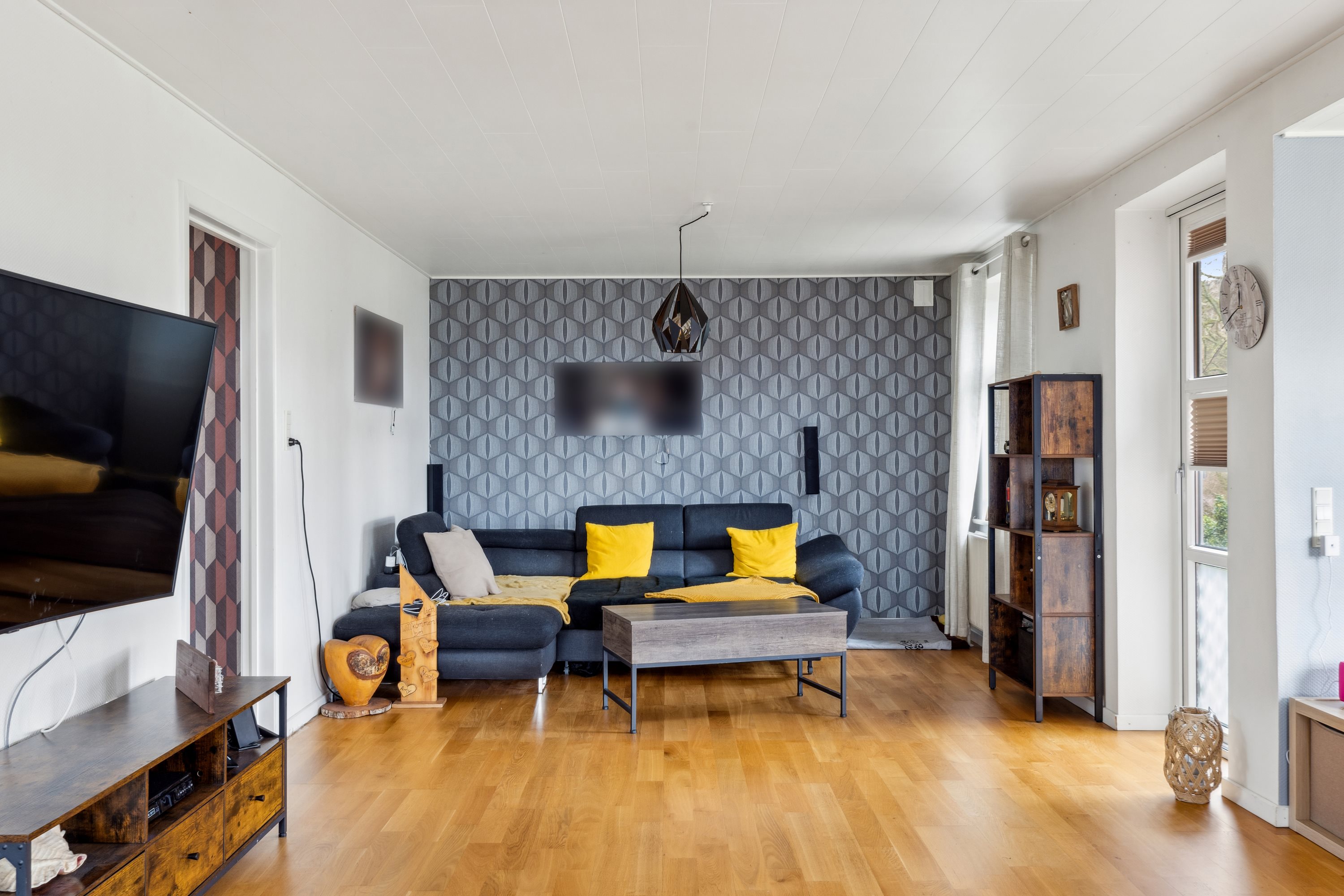 Fremhævet stue billede i fuldskærmstilstand. Billede af Lykkevej 40, Hundslev, 6440 Augustenborg