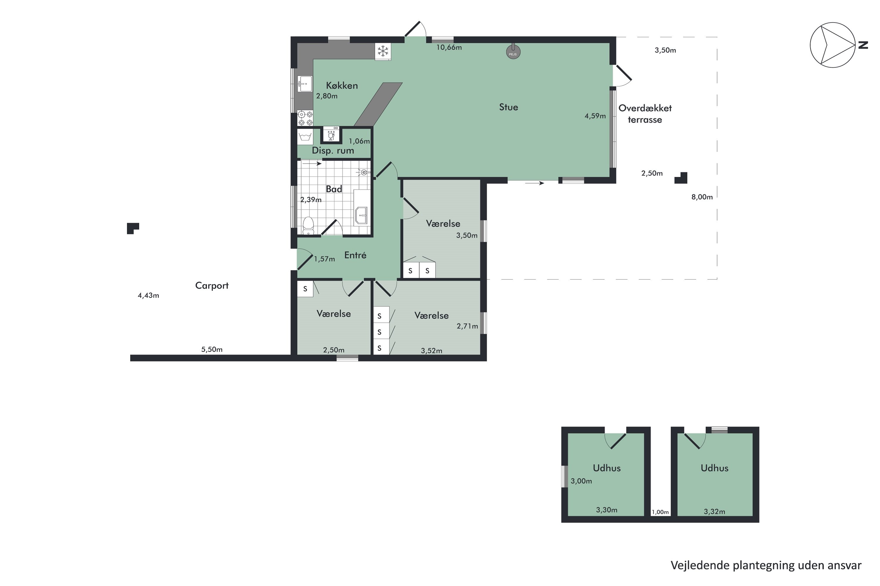 Plantegninger billede af Lille Strandgaard 30, 9370 Hals