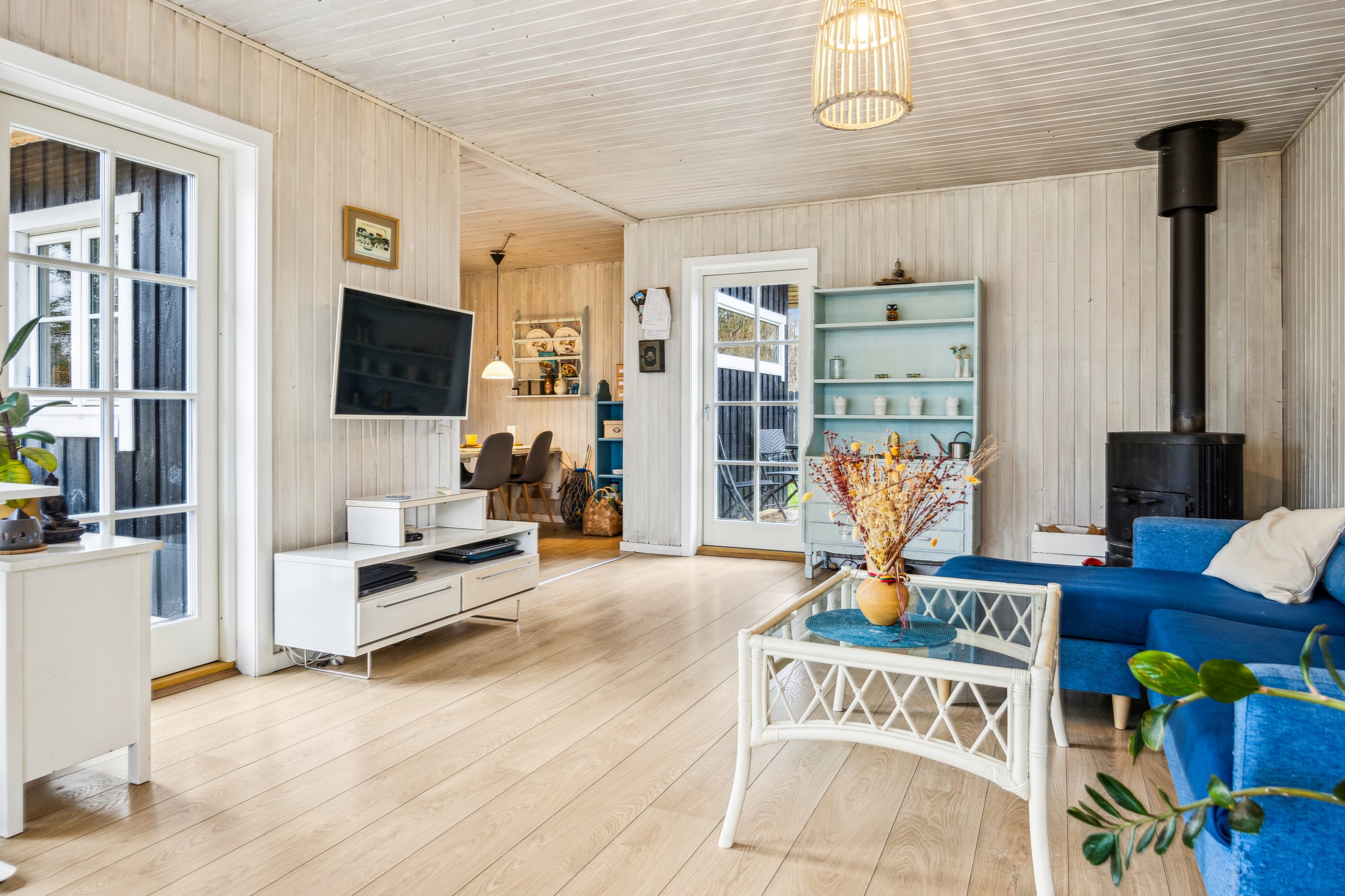 Fremhævet stue billede i fuldskærmstilstand. Billede af Grævlingevej 22, Krogen, 9460 Brovst