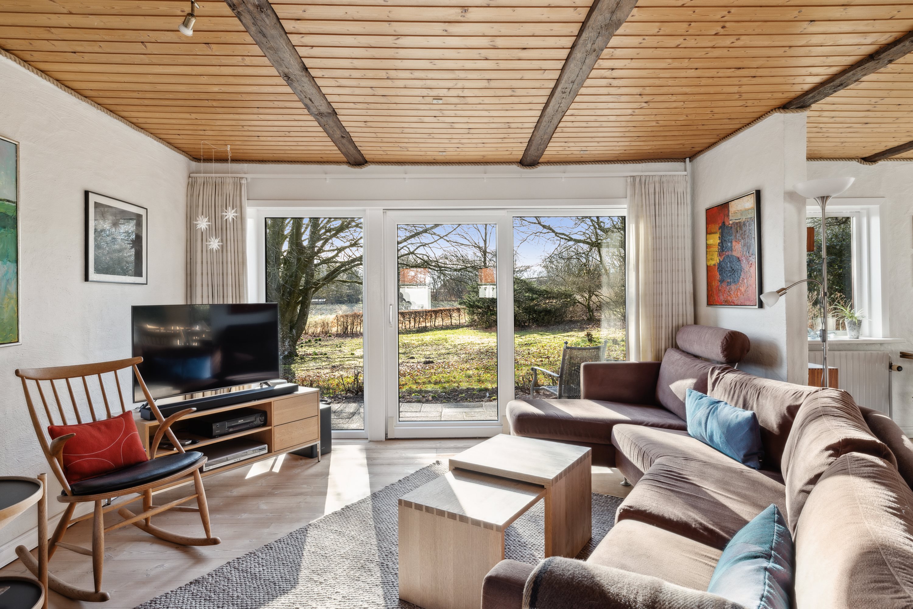 Fremhævet stue billede i fuldskærmstilstand. Billede af Tastumvej 20, Troelstrup, 7850 Stoholm Jyll