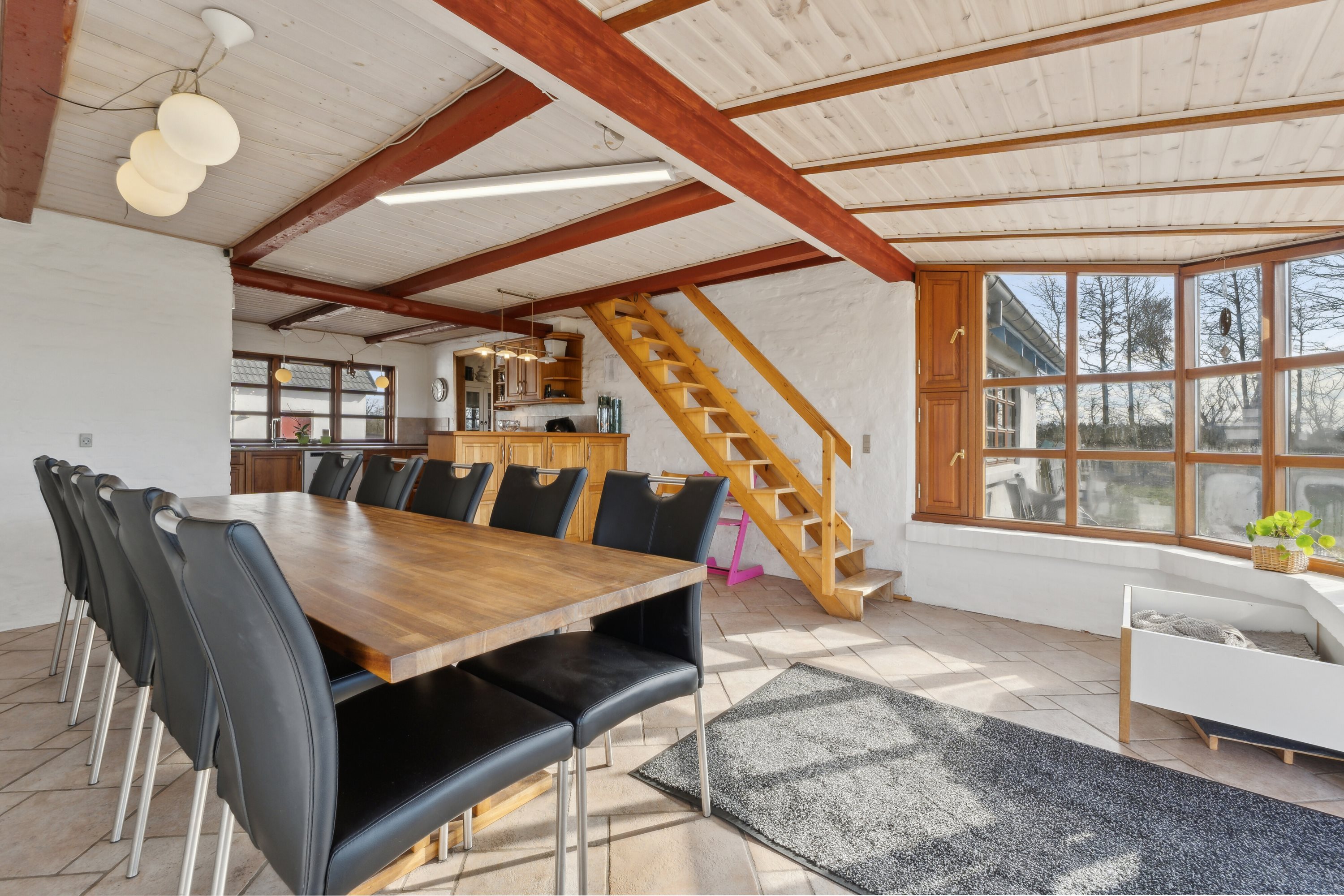 Fremhævet spisestue billede i fuldskærmstilstand. Billede af Ruskærvej 23, Ilskov, 7451 Sunds