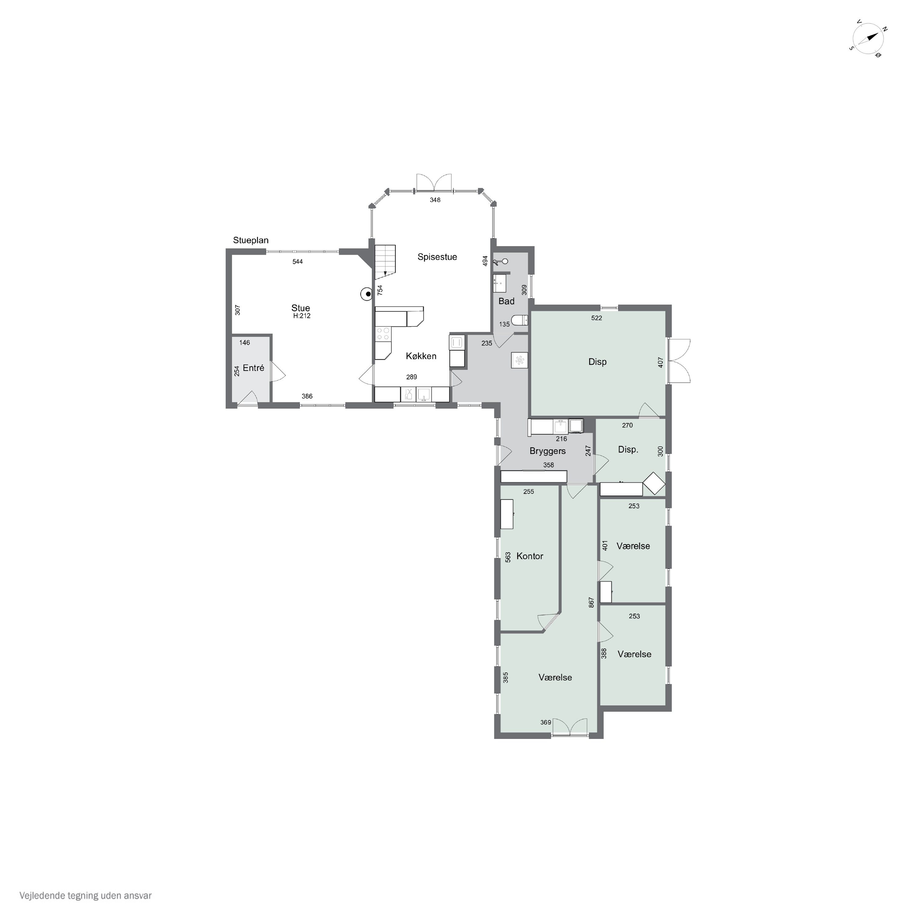 Plantegninger billede af Ruskærvej 23, Ilskov, 7451 Sunds