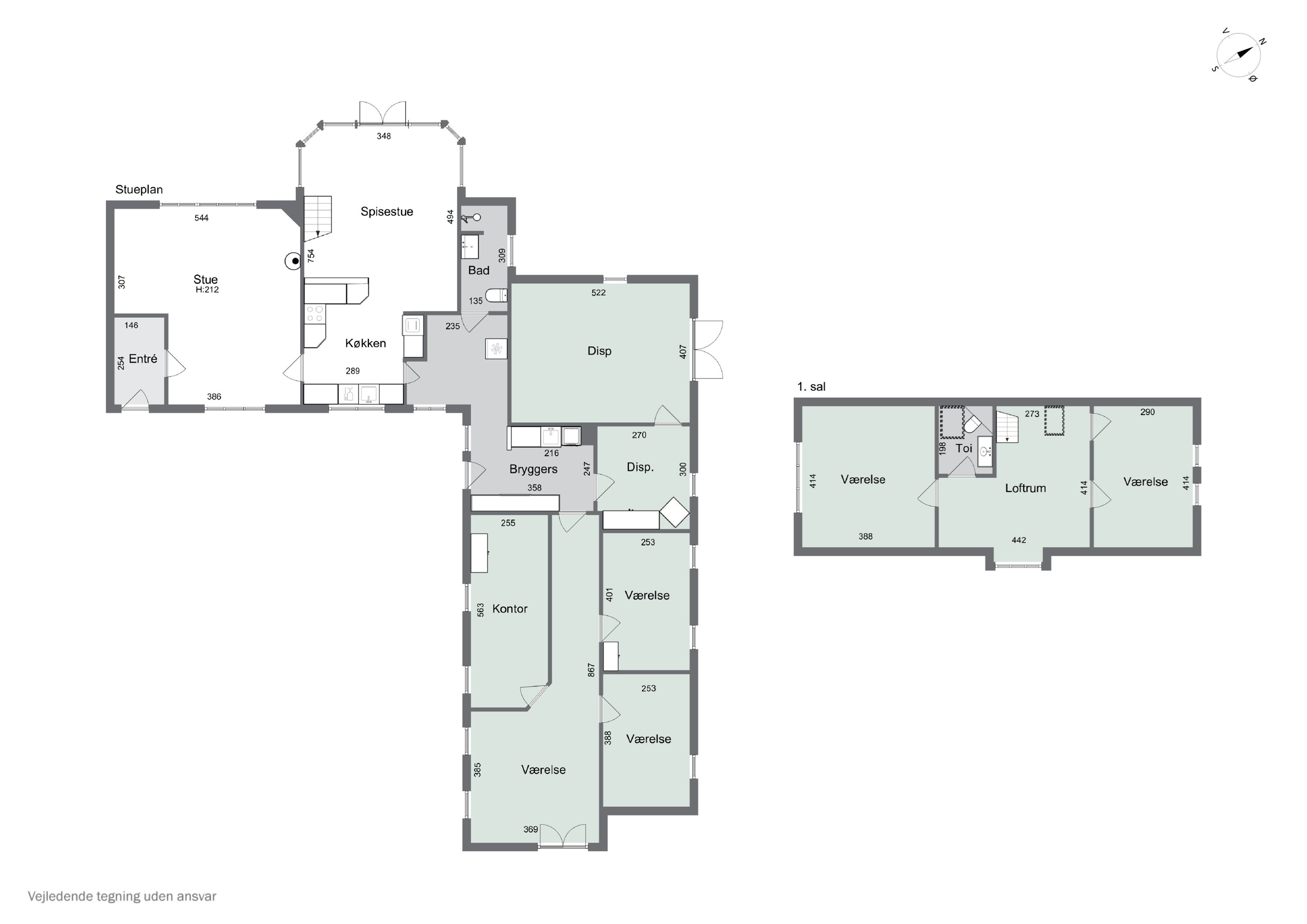 Plantegninger billede af Ruskærvej 23, Ilskov, 7451 Sunds