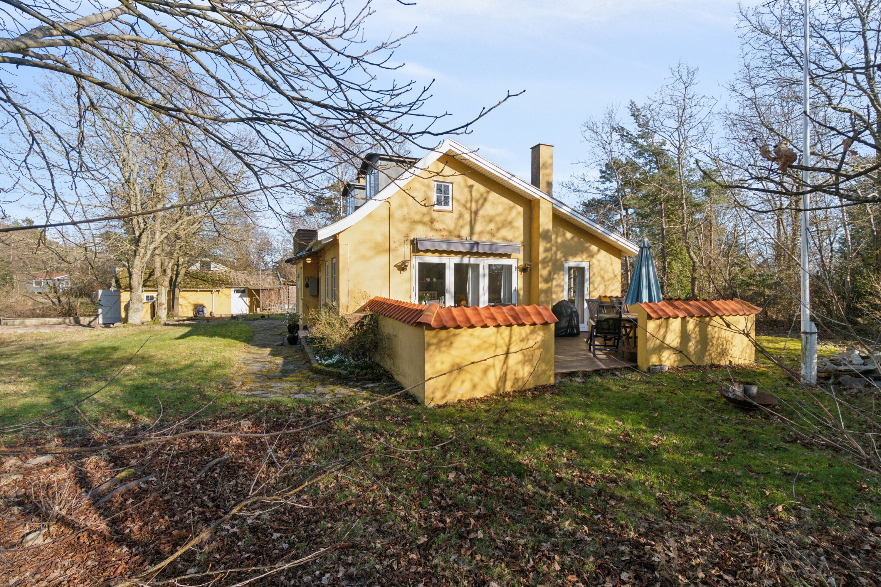 Miniaturebillede 1: set fra haven. Billede af Myrevej 5B, Balka, 3730 Nexø