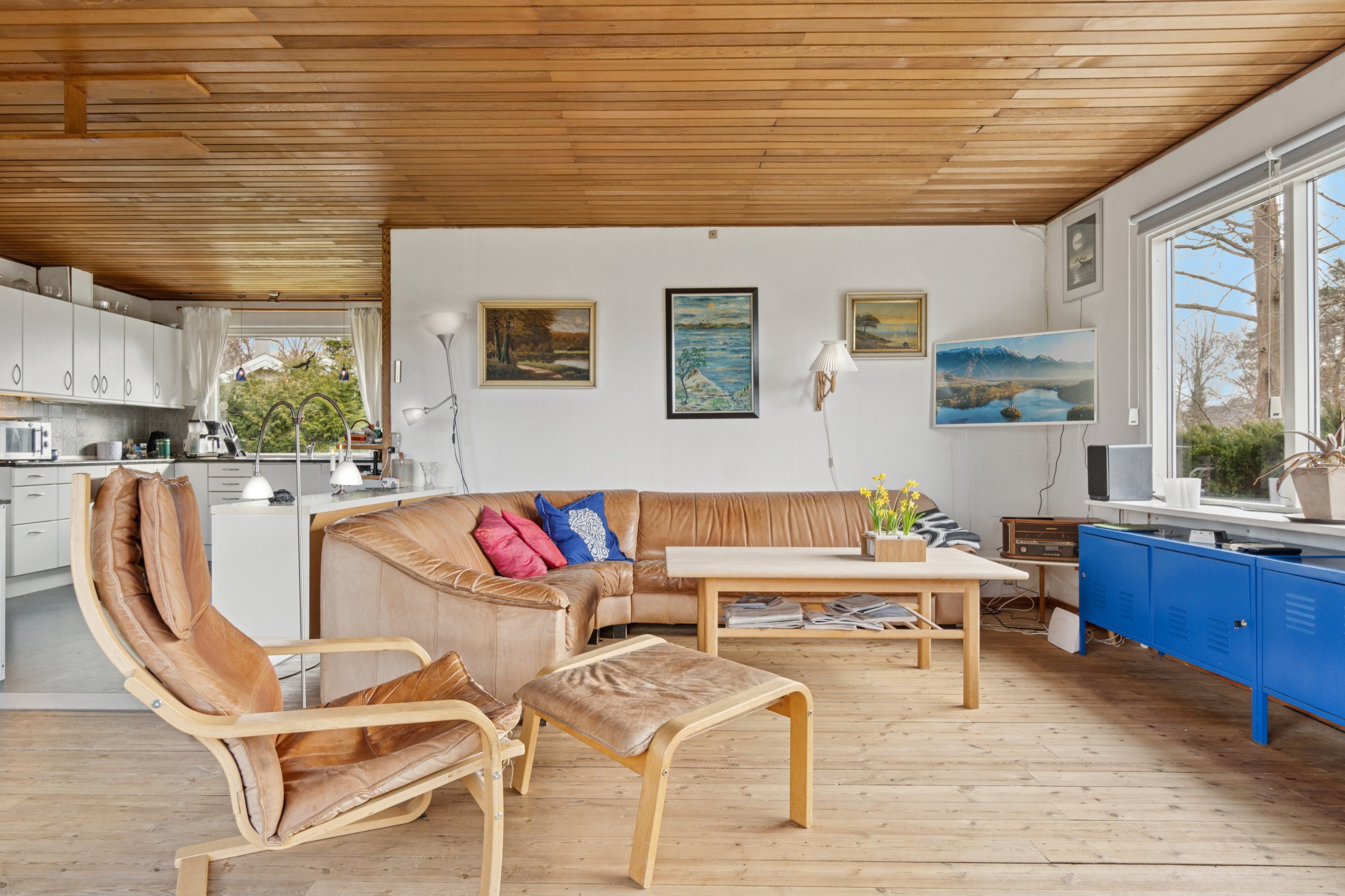 Fremhævet stue billede i fuldskærmstilstand. Billede af Paradis Alle 20, Ramløse, 3200 Helsinge