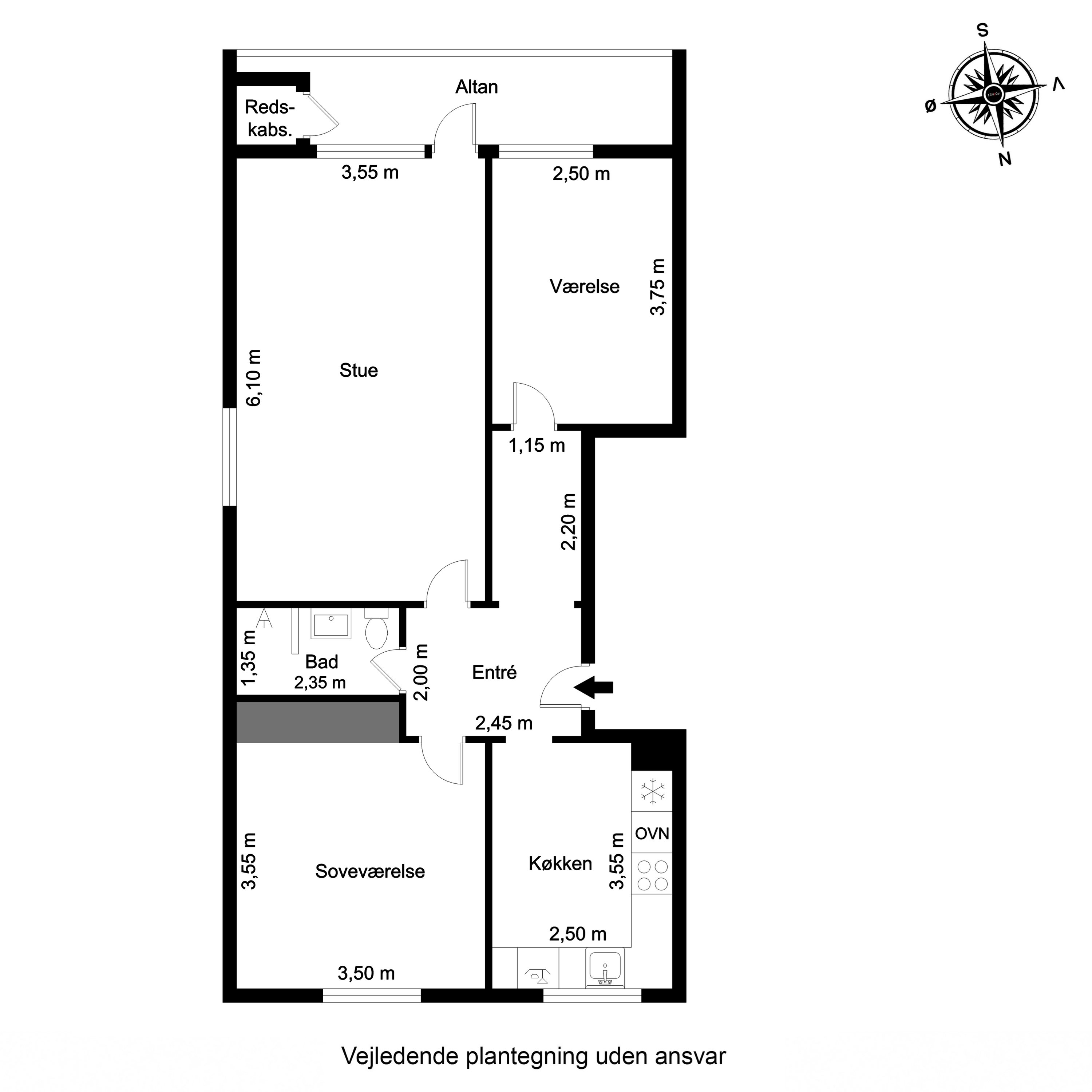 Plantegninger billede af Skoleparken 27, st.. th., 6705 Esbjerg Ø