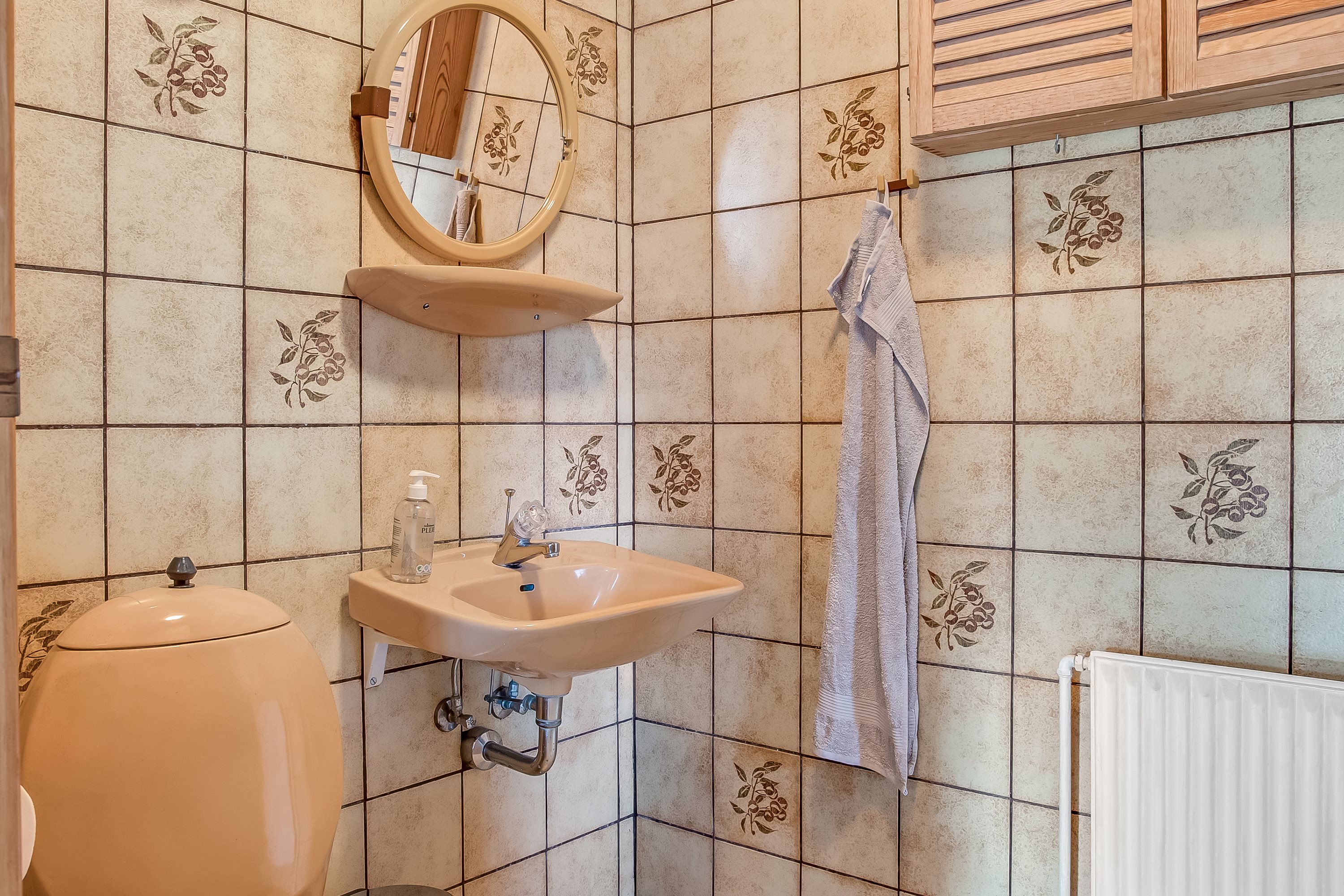 Fremhævet badeværelse billede i fuldskærmstilstand. Billede af Midsommervej 103, 6261 Bredebro