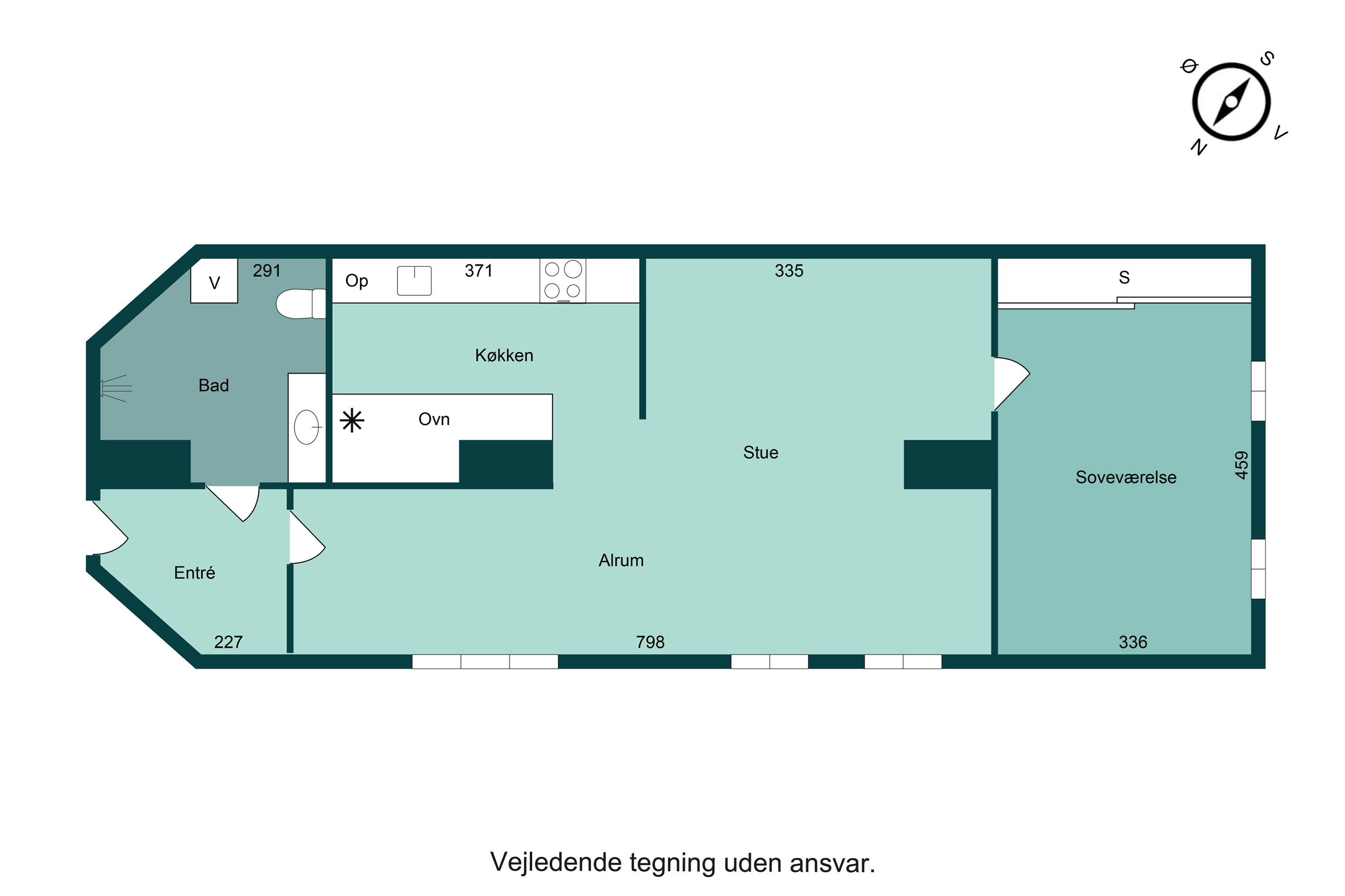 Plantegninger billede af Smedegade 59B, st.., 8700 Horsens