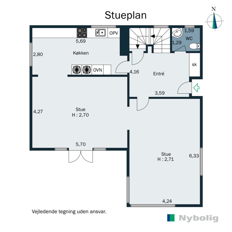 Plantegninger billede af Skovholmvej 4, 2920 Charlottenlund