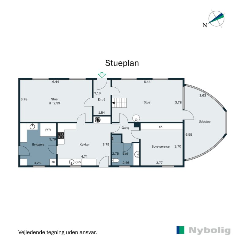 Plantegninger billede af Krogsgade 4, Gylling, 8300 Odder