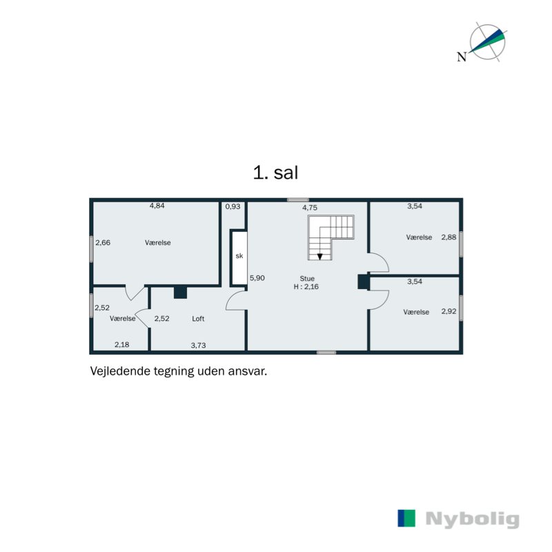 Plantegninger billede af Krogsgade 4, Gylling, 8300 Odder