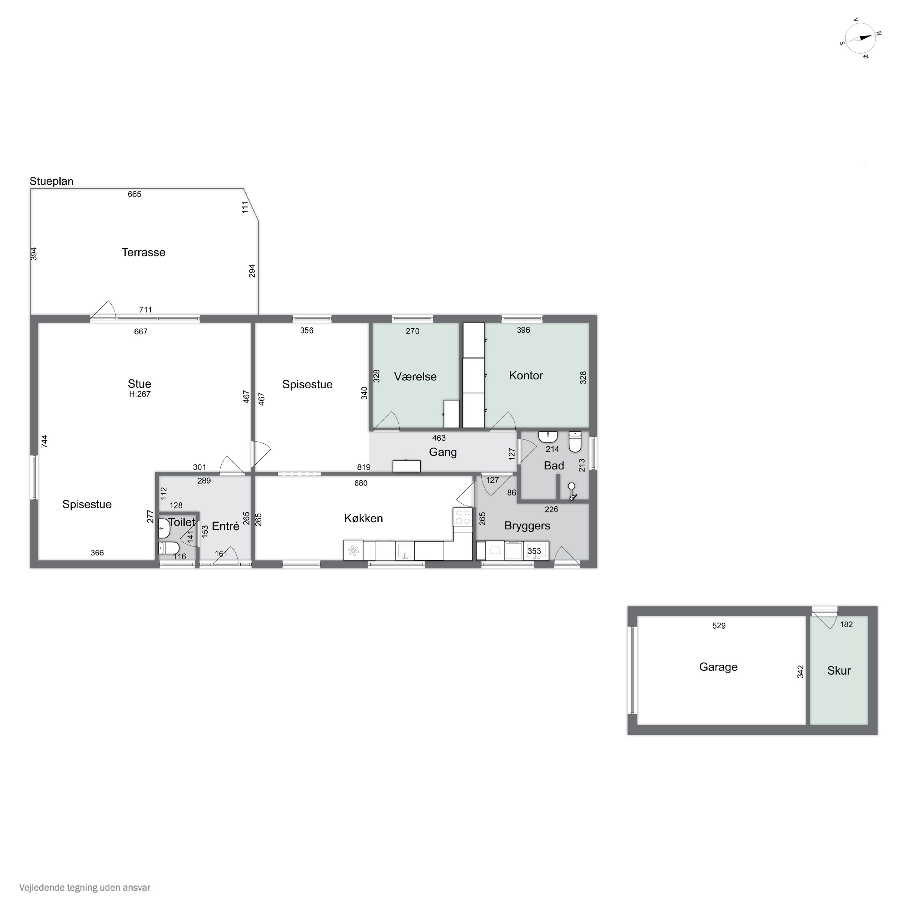 Plantegninger billede af Skravevej 2, Københoved, 6630 Rødding