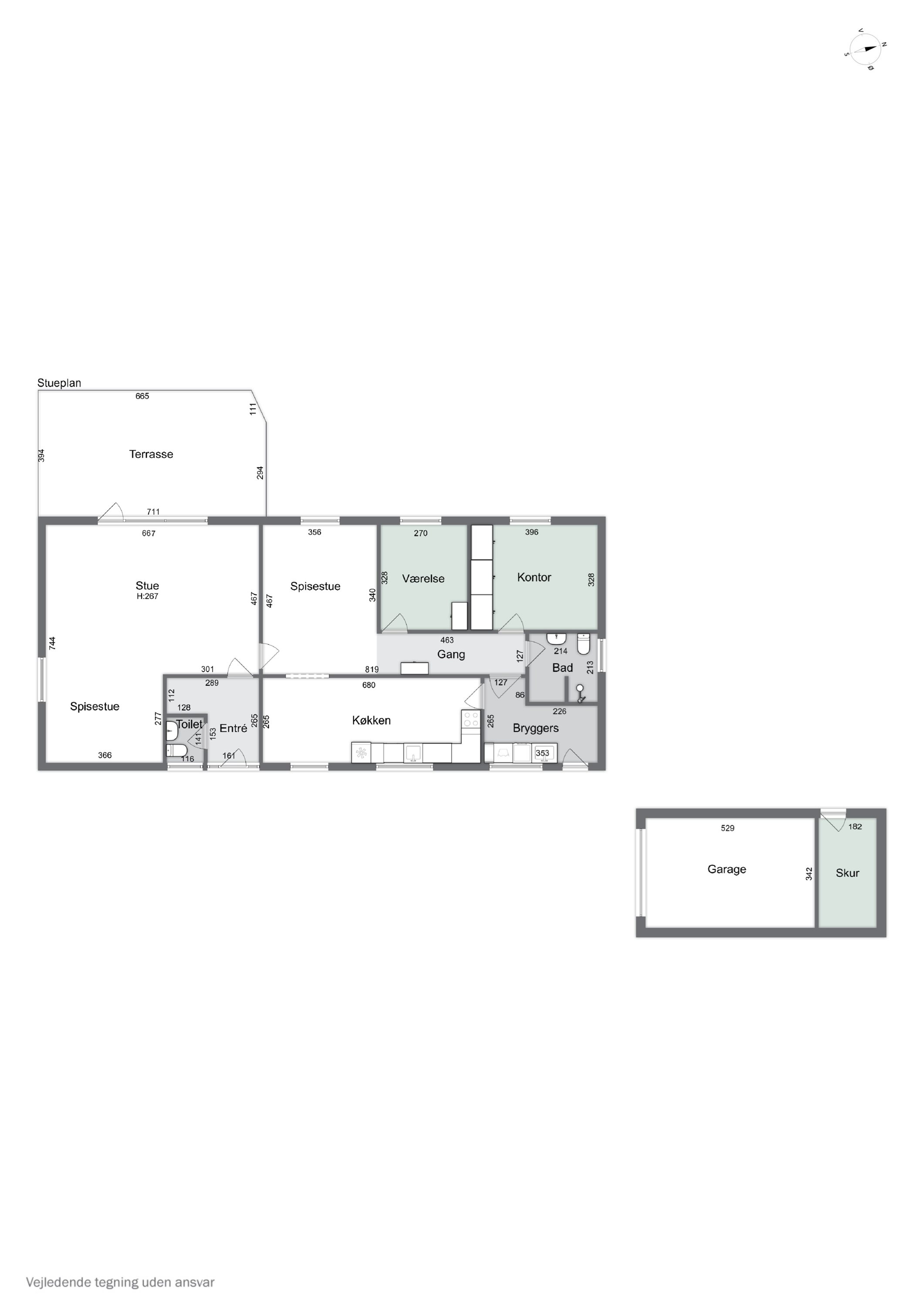 Plantegninger billede af Skravevej 2, Københoved, 6630 Rødding