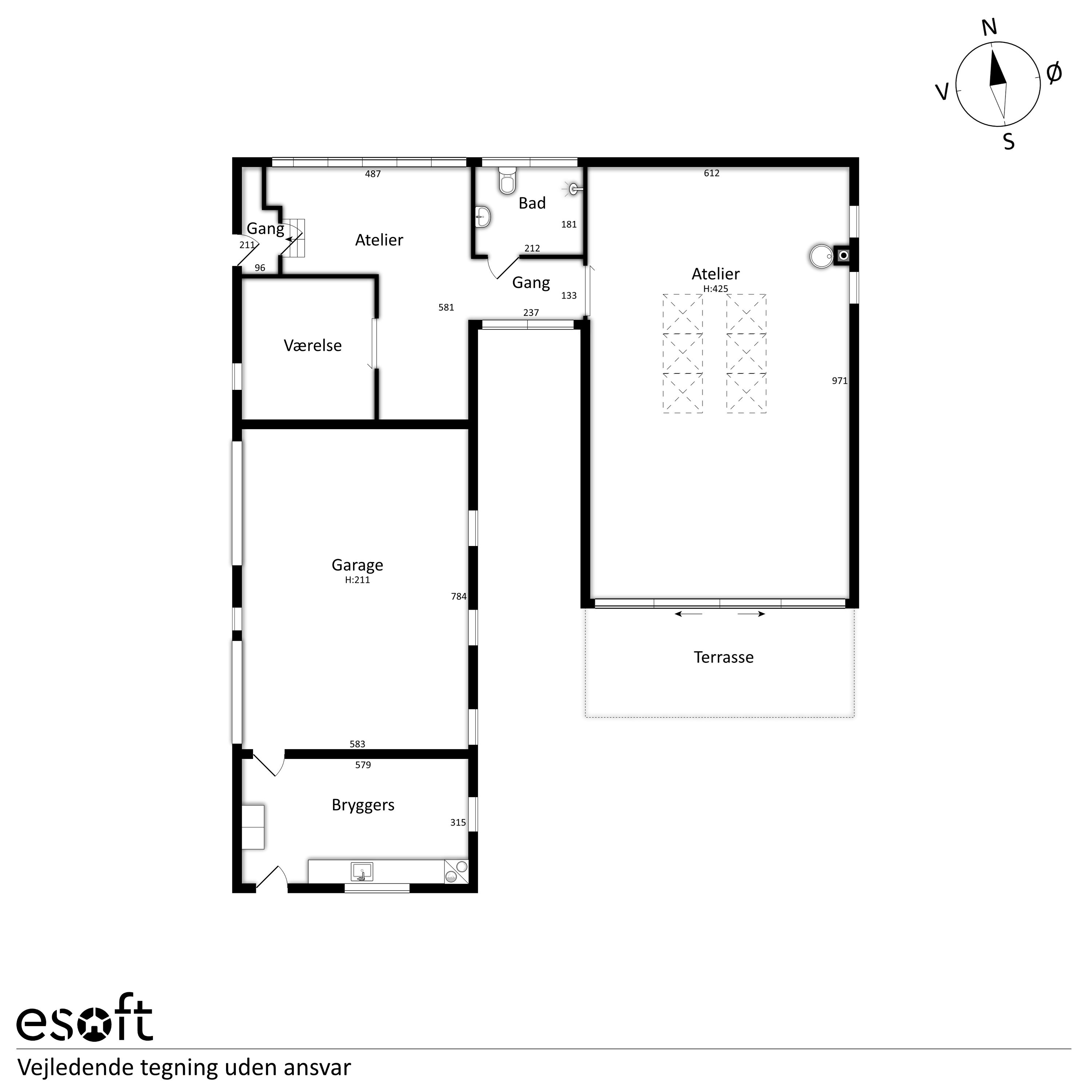Plantegninger billede af Lægdsgårdsvej 1, 7430 Ikast