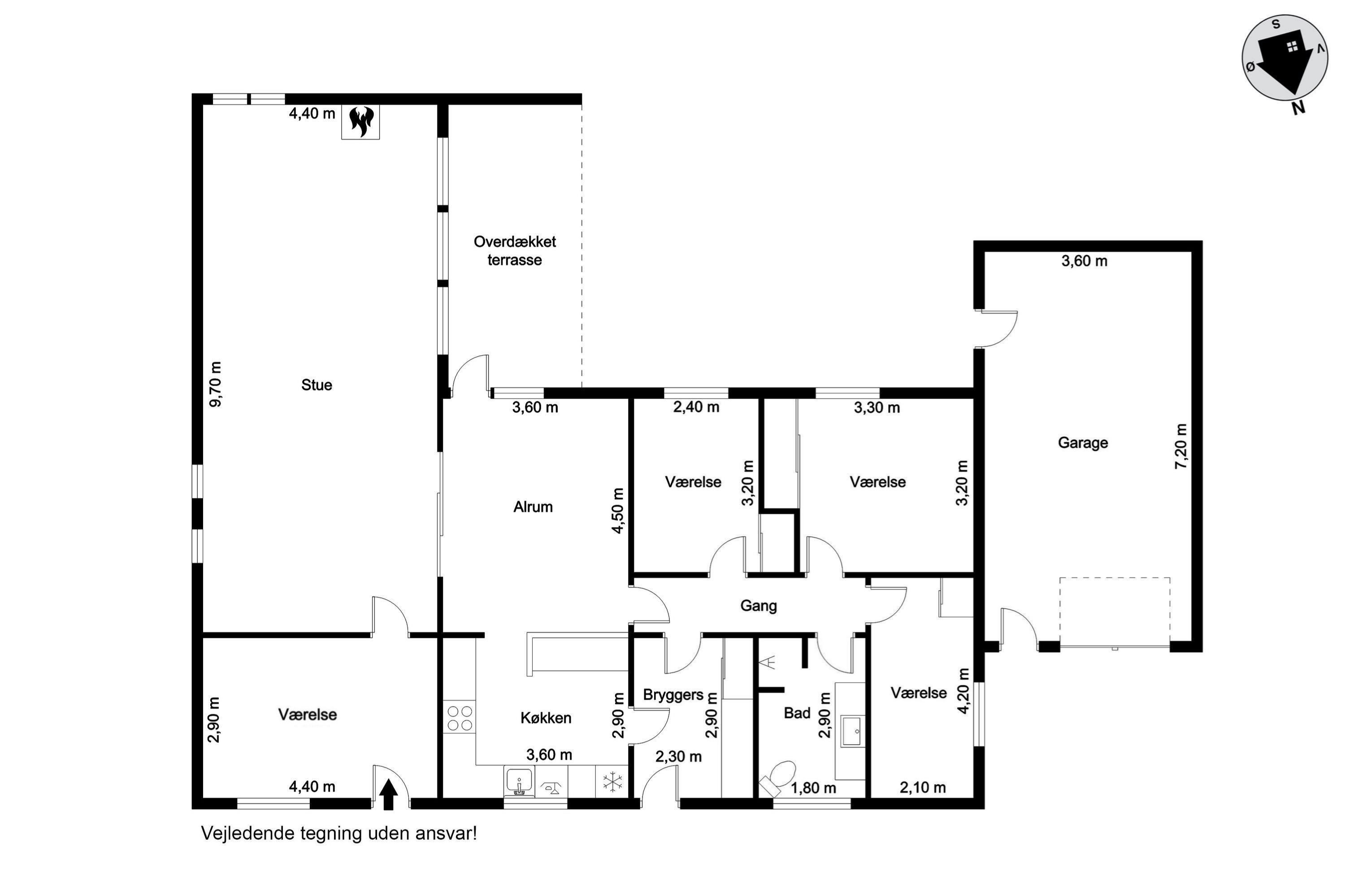 Plantegninger billede af Munkeparken 21, 6240 Løgumkloster
