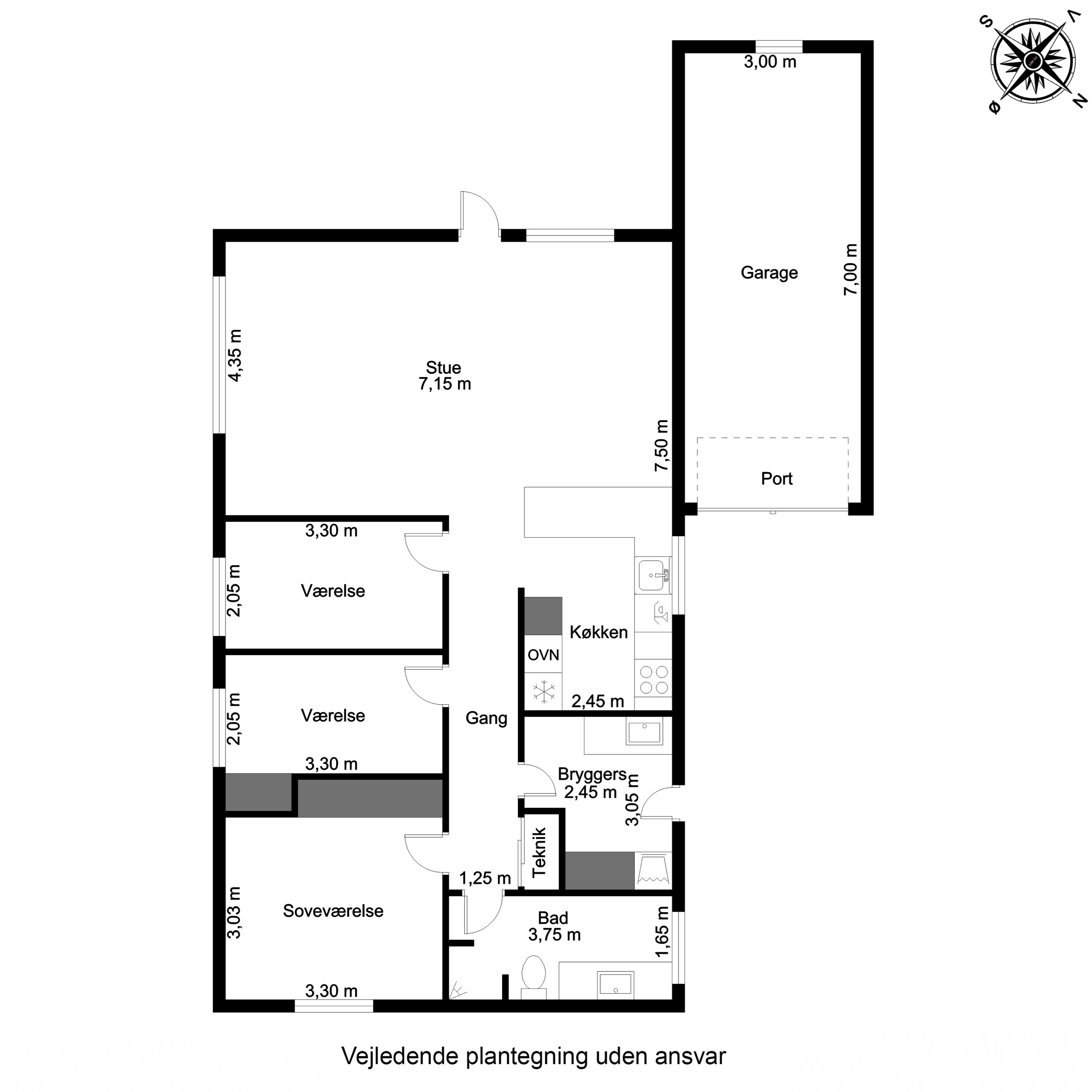 Plantegninger billede af Kærvangen 14, Skrillinge, 5500 Middelfart