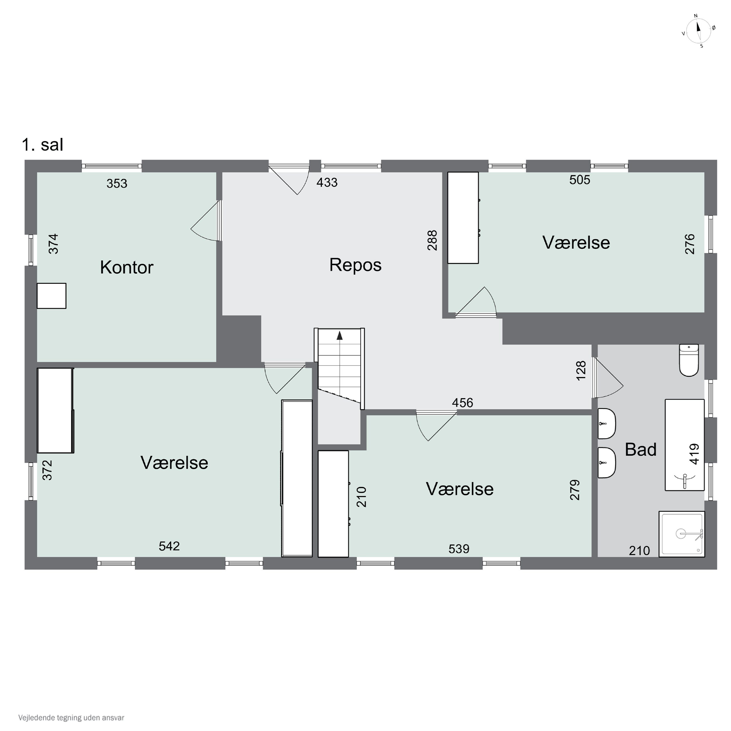 Plantegninger billede af Bjørnøvej 100, 5700 Svendborg