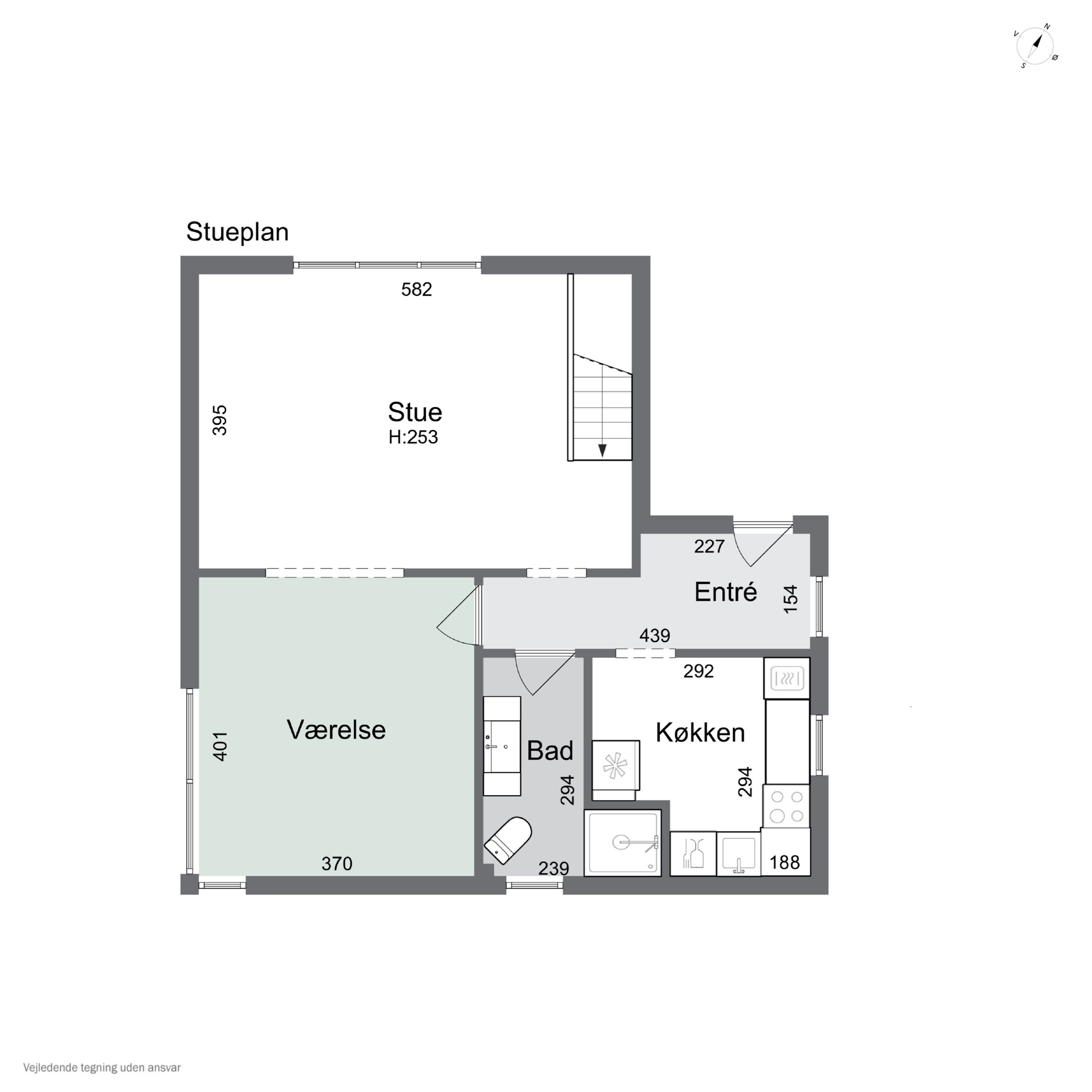 Plantegninger billede af Åløkke Allé 51, st.., 5000 Odense C