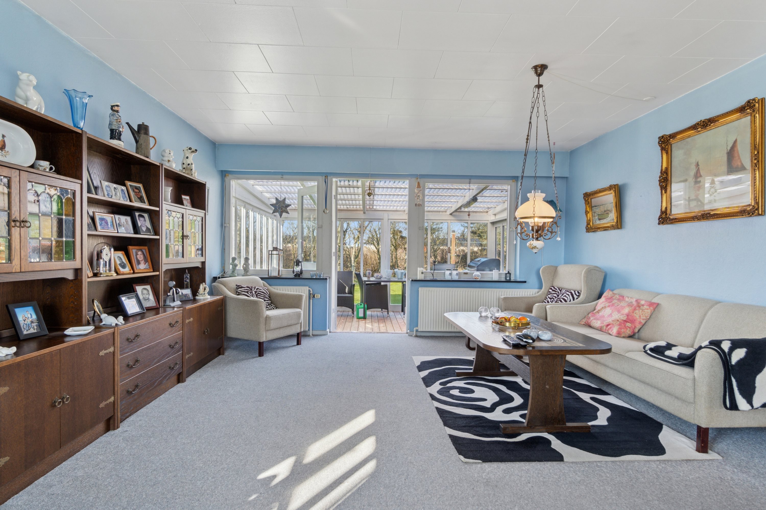 Fremhævet stue billede i fuldskærmstilstand. Billede af Svanholmvej 3, Agger, 7770 Vestervig